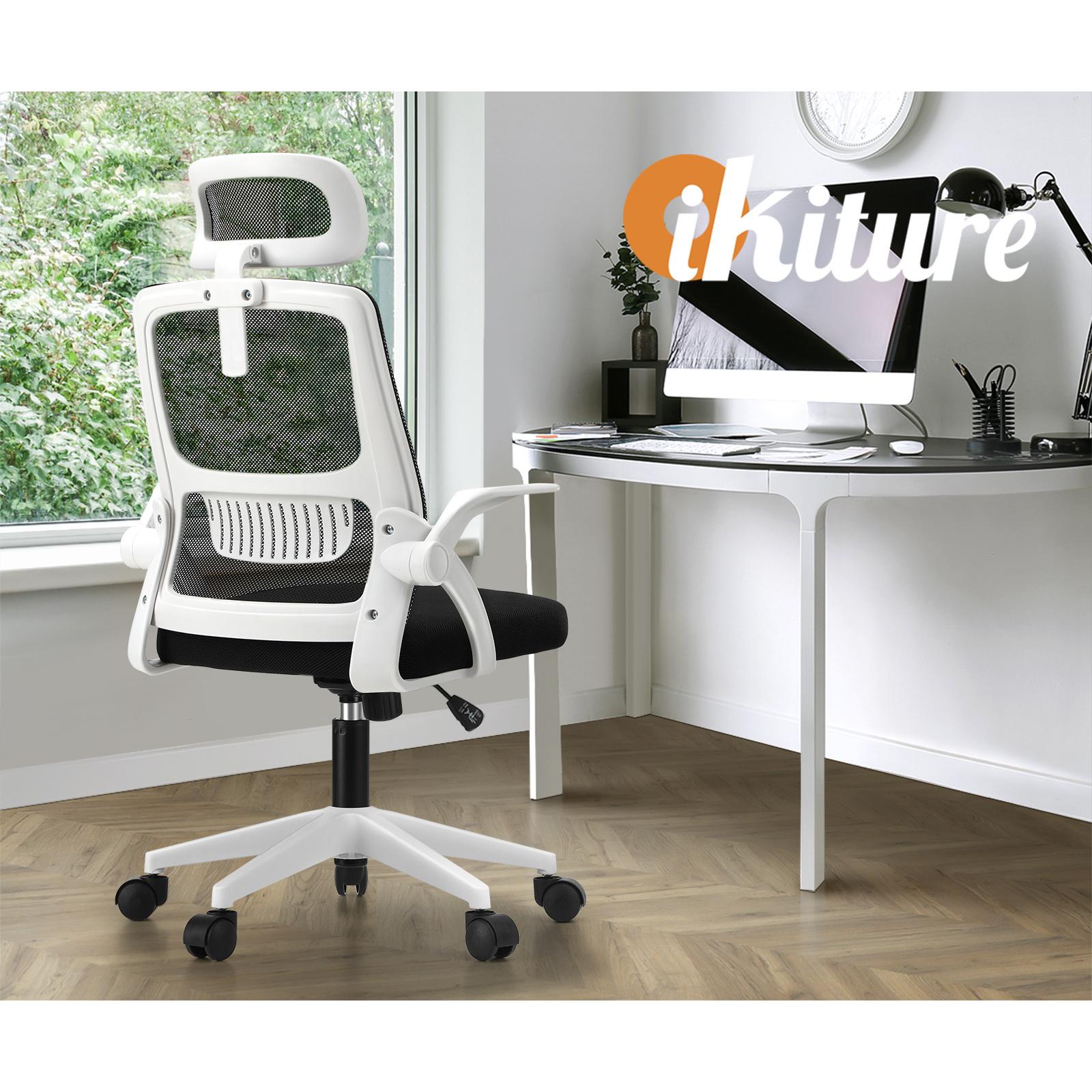 Oikiture Mesh Office Chair Executive Fabric Gaming Seat Racing Tilt Computer BKW - Sunyee