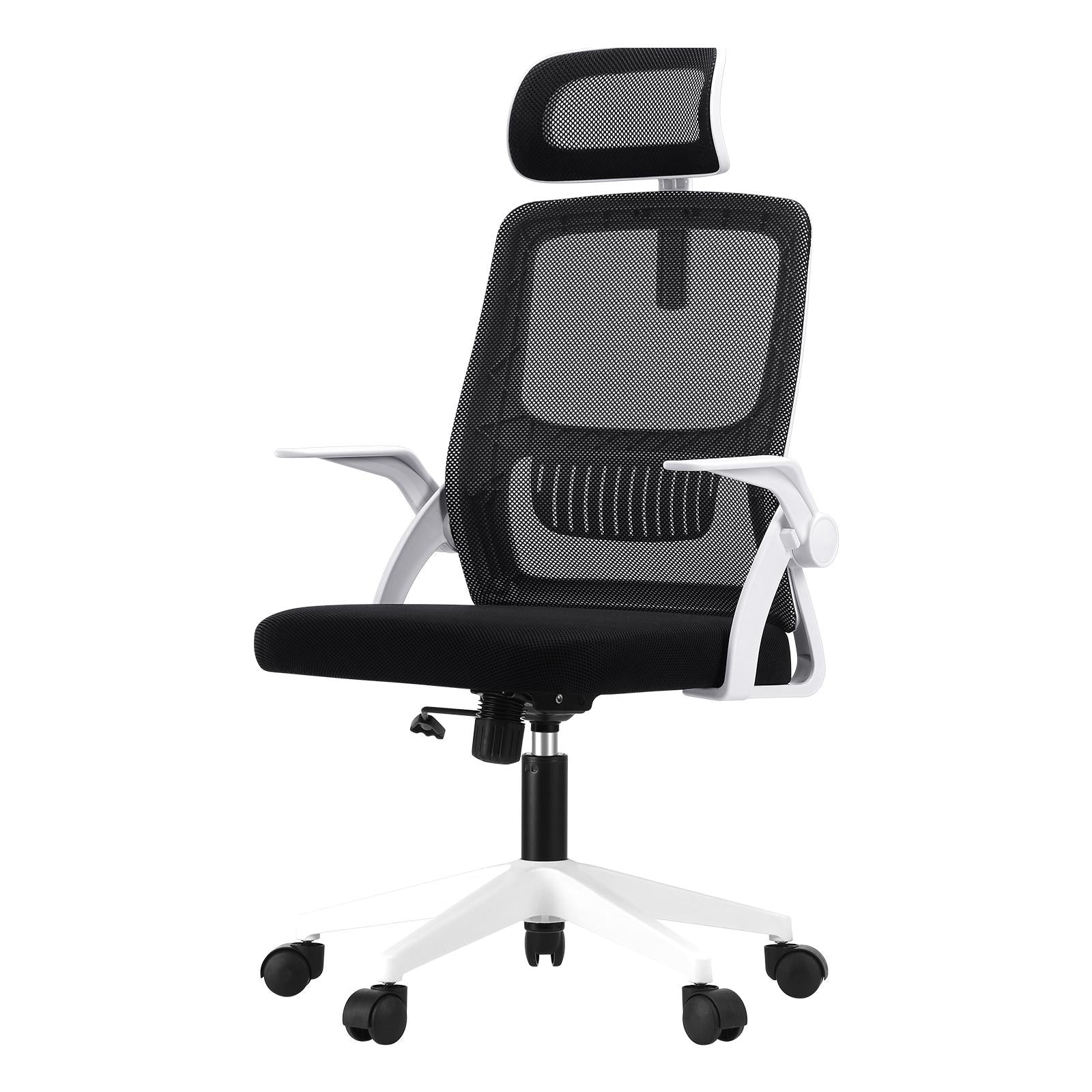 Oikiture Mesh Office Chair Executive Fabric Gaming Seat Racing Tilt Computer BKW - Sunyee