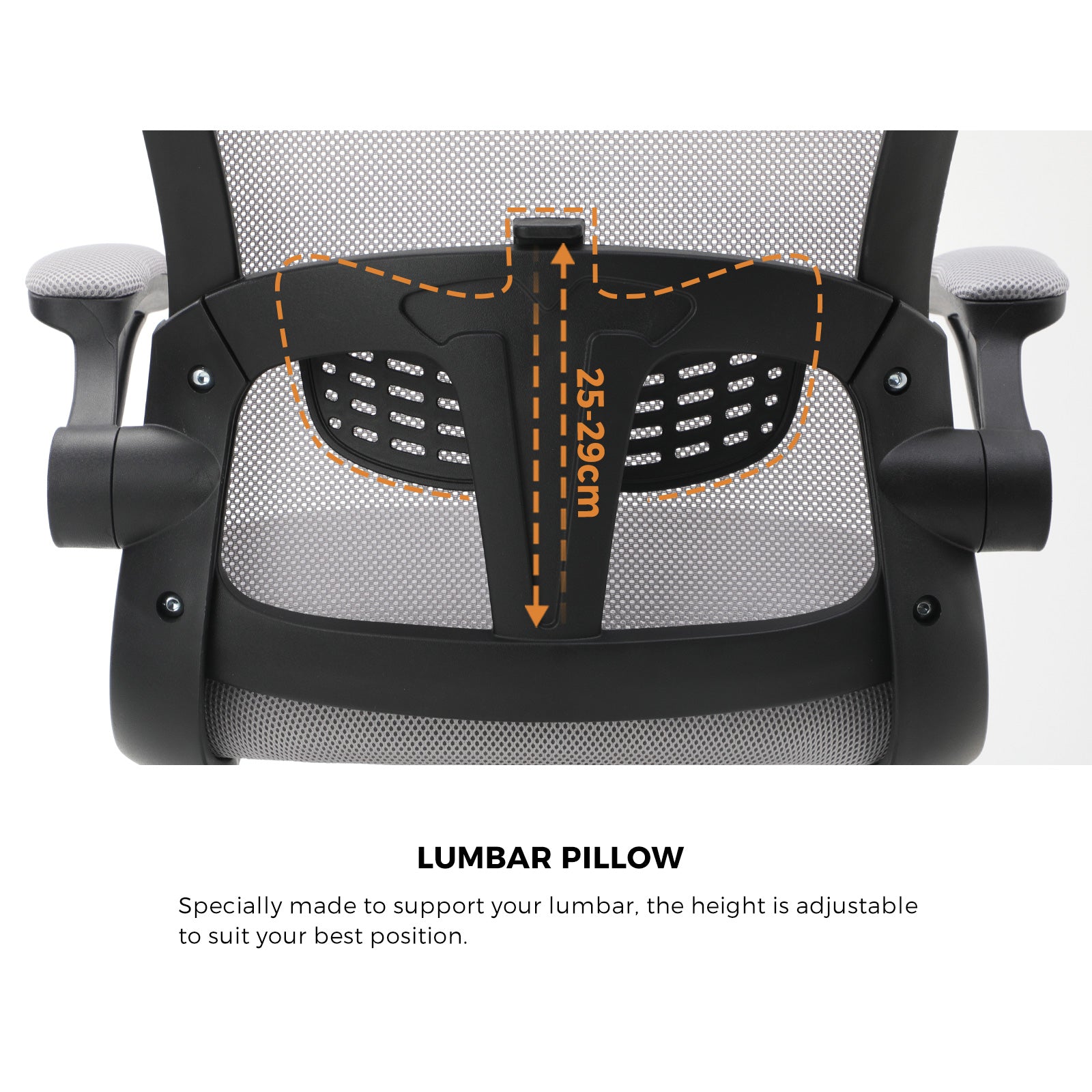 Oikiture Mesh Office Chair Executive Gaming Seat Racing Tilt Computer BK&GY - Sunyee