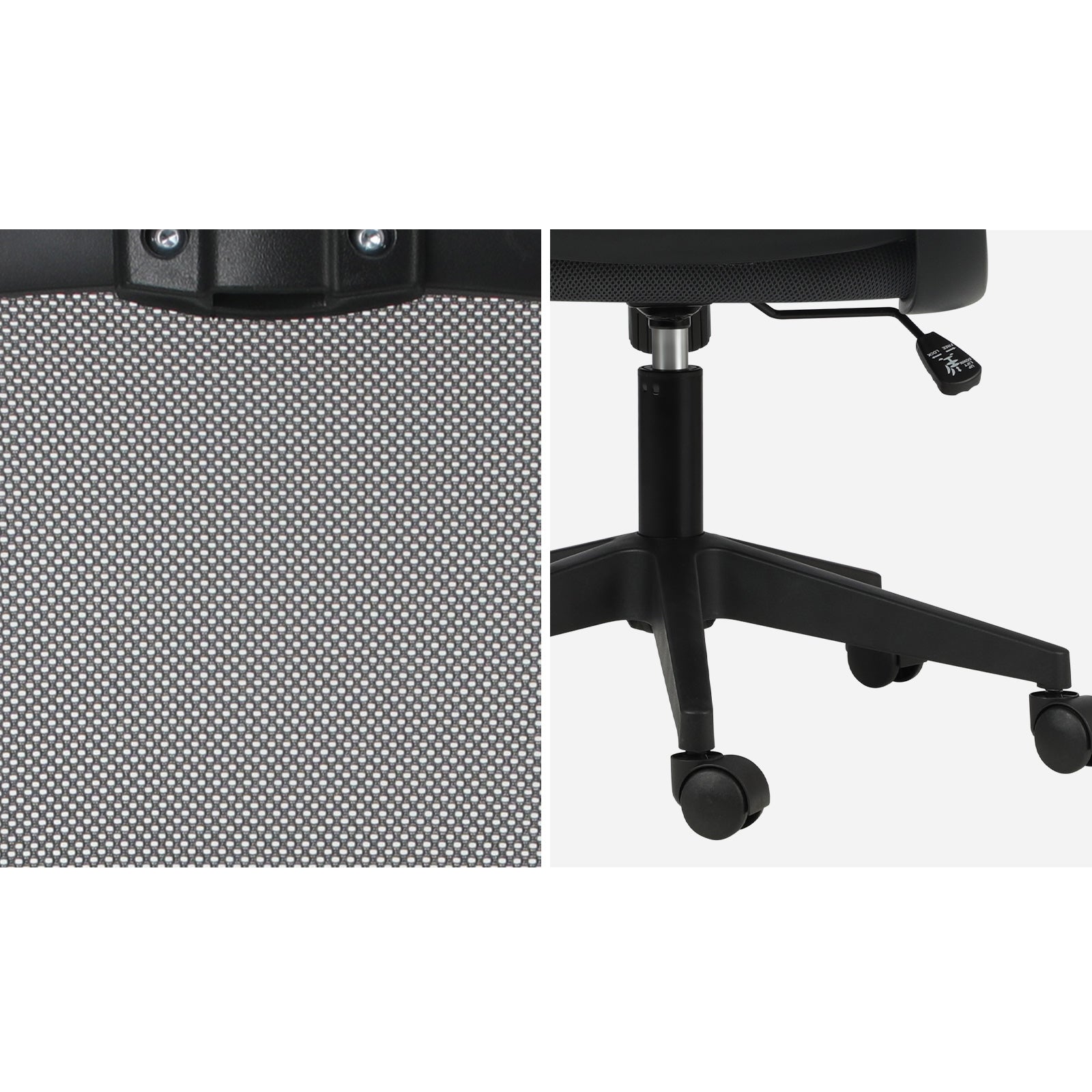 Oikiture Mesh Office Chair Executive Gaming Seat Racing Tilt Computer DGY&BK - Sunyee