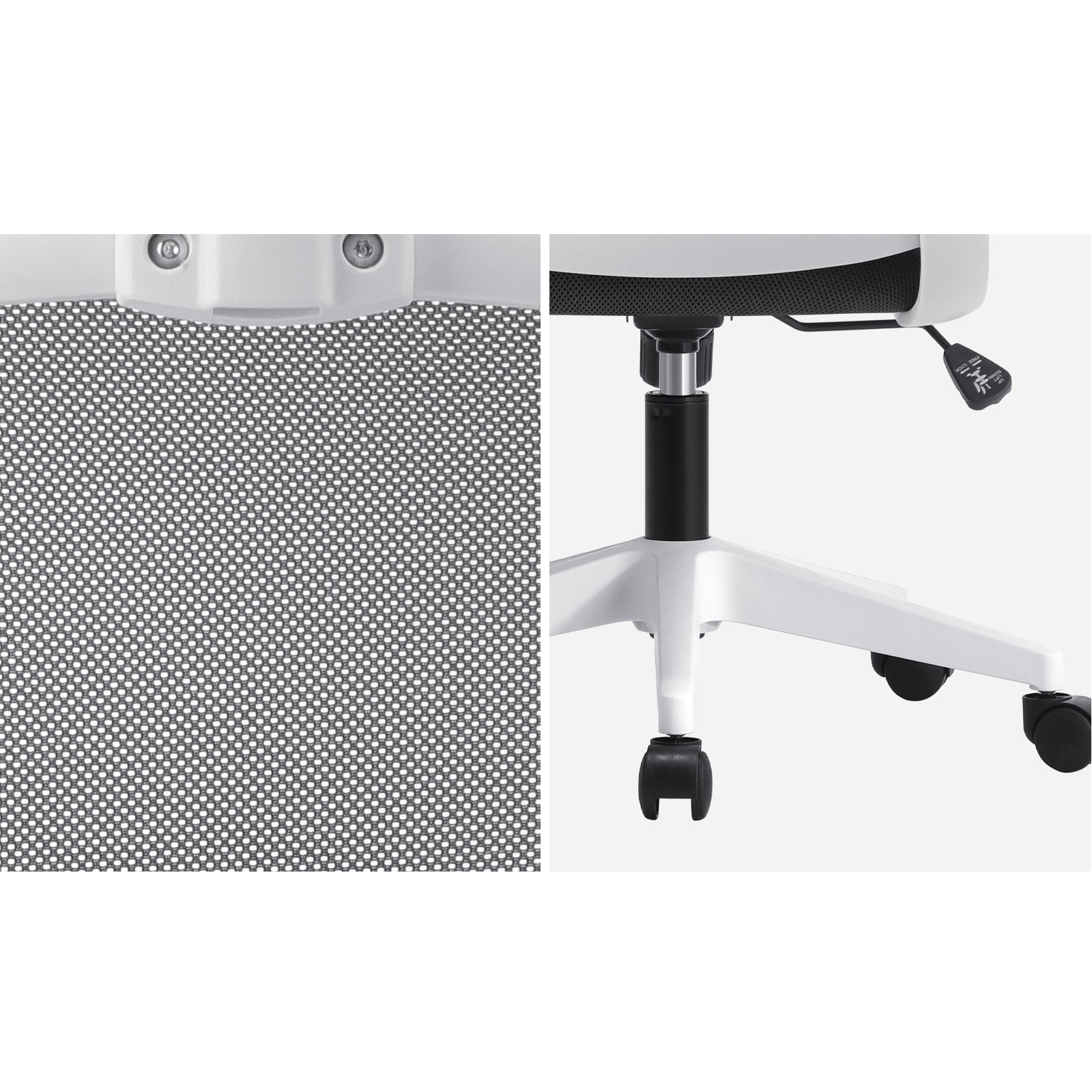 Oikiture Mesh Office Chair Executive Gaming Seat Racing Tilt Computer DGY&WH - Sunyee