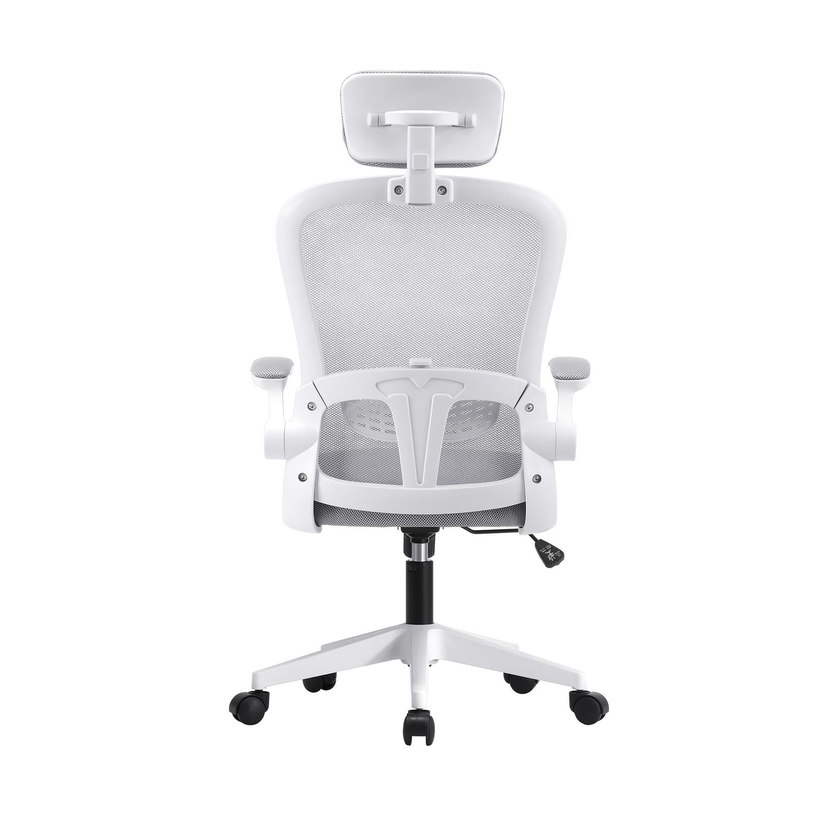 Oikiture Mesh Office Chair Executive Fabric Gaming Seat Racing Tilt Computer WH - Sunyee