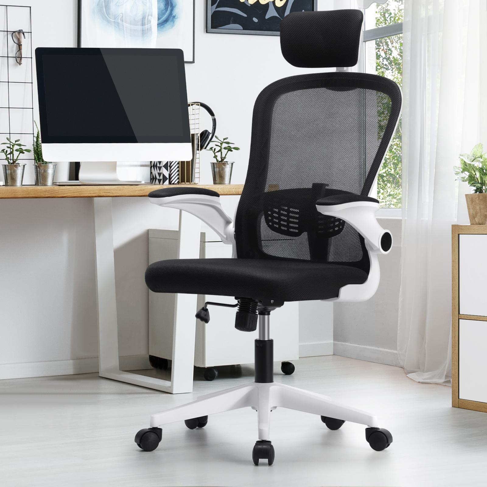Oikiture Mesh Office Chair Executive Fabric Gaming Work Study Seat Computer - Sunyee