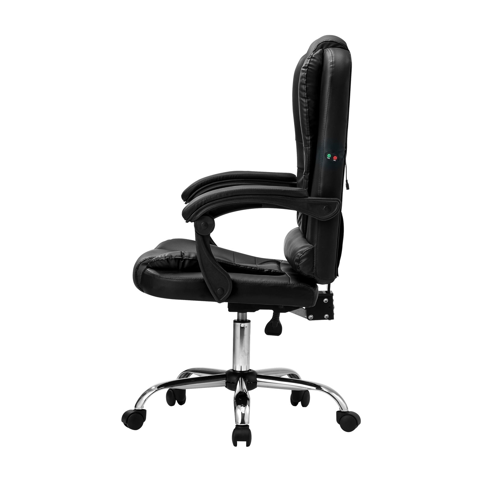 Oikiture Massage Office Chair Executive Gaming Racing Chairs PU Leather Black - Sunyee