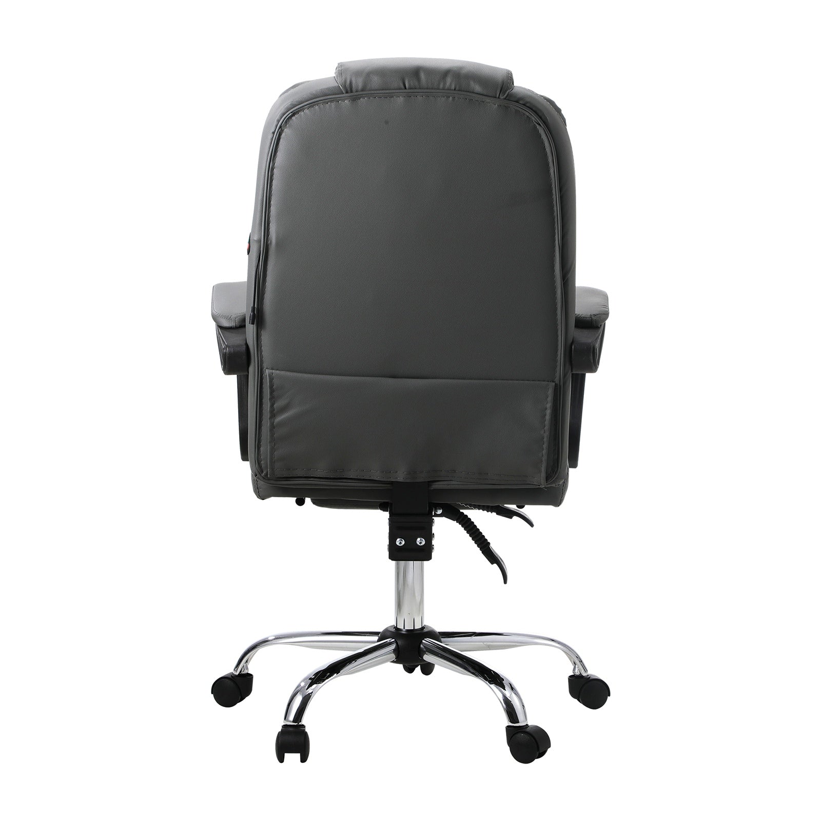 Oikiture Massage Office Chair Executive Gaming Racing Chairs PU Leather Grey - Sunyee