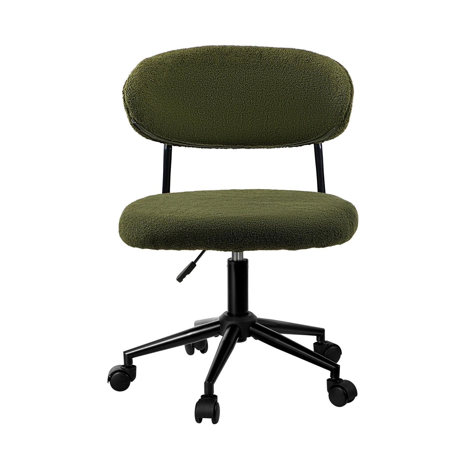 Oikiture Armless Office Chair Mid Back Wide Seat Swivel Home Desk Chair Green - Sunyee