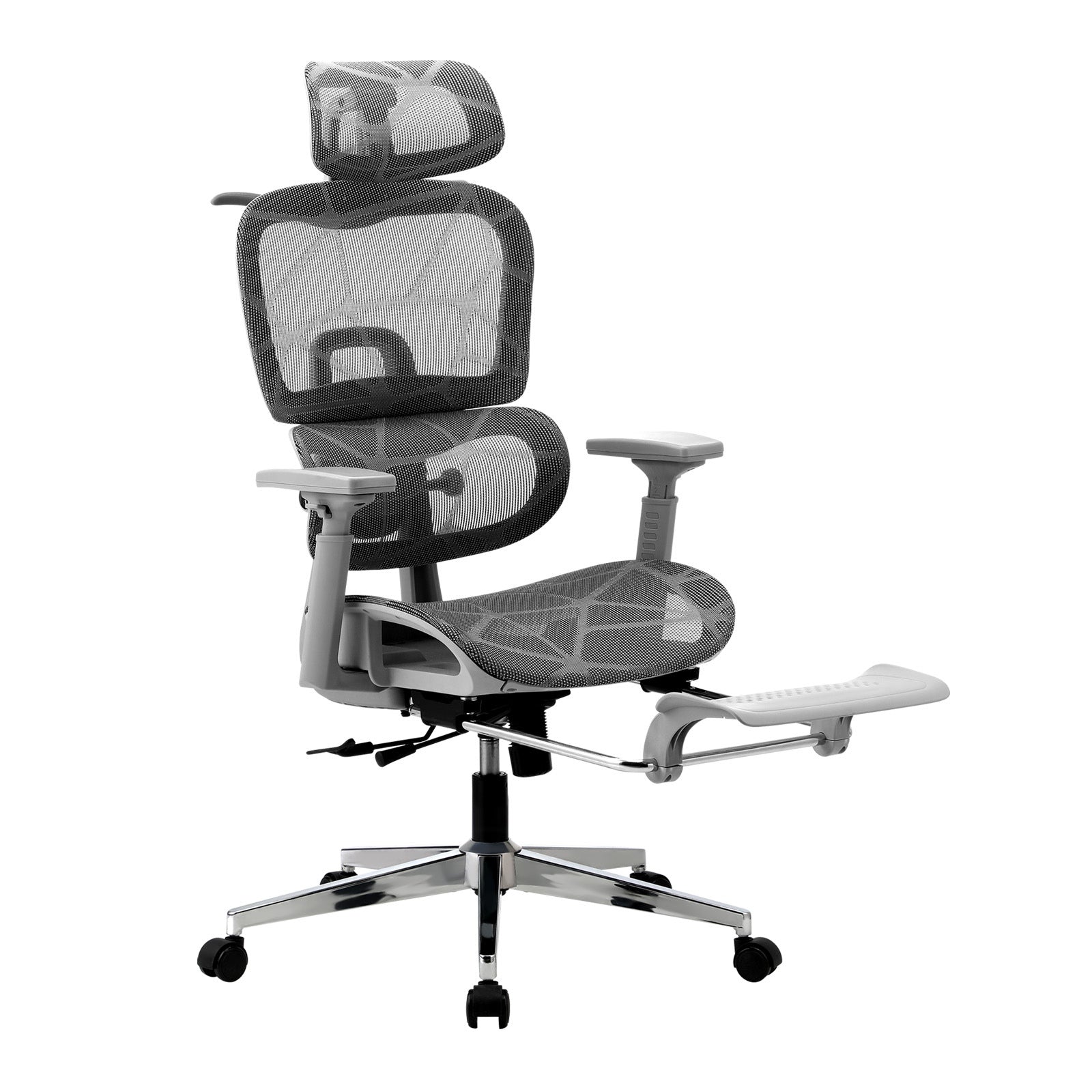 Oikiture Ergonomic Office Chair Mesh Executive Seat Computer Chairs Grey - Sunyee