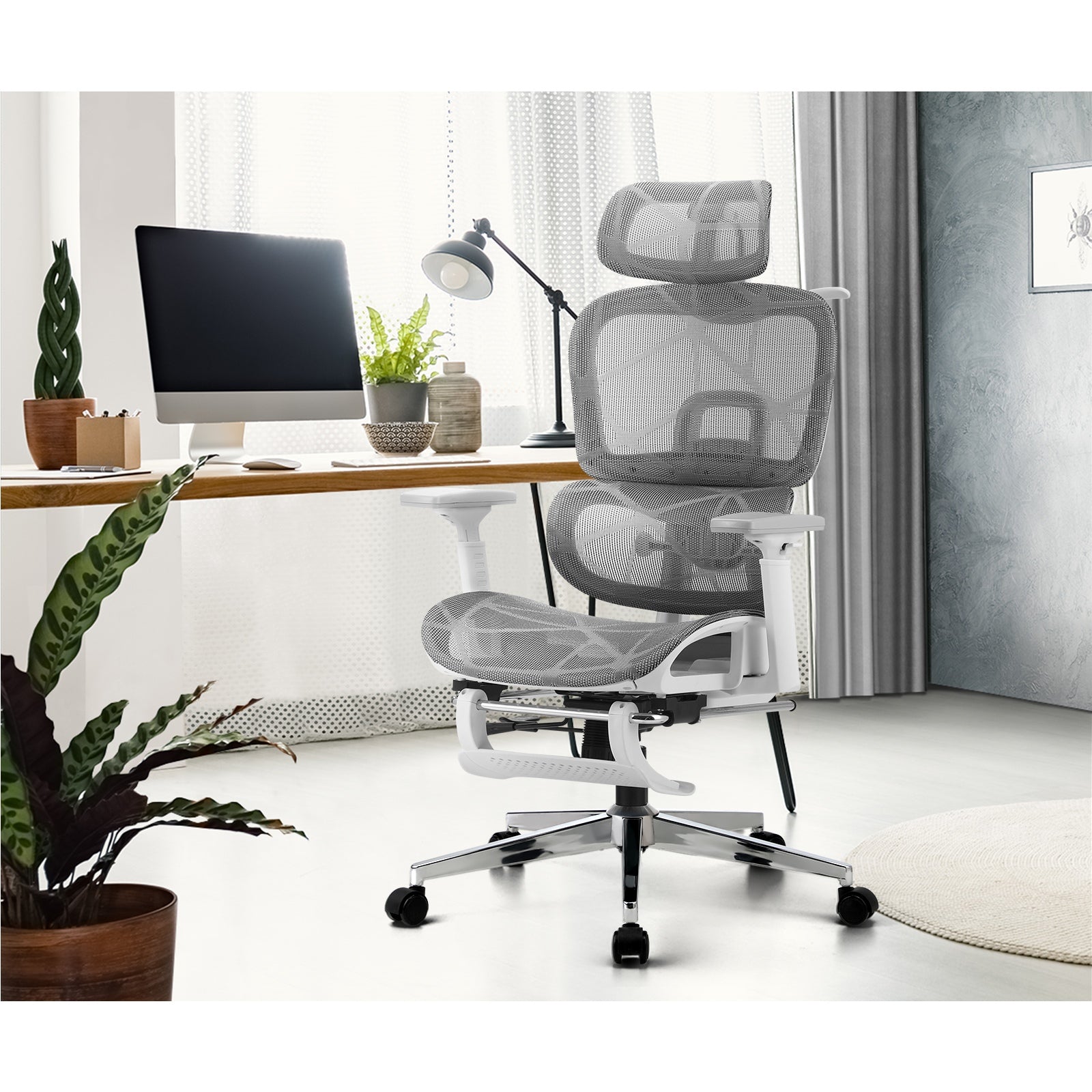 Oikiture Ergonomic Office Chair Mesh Executive Seat Computer Chairs WH&GY - Sunyee