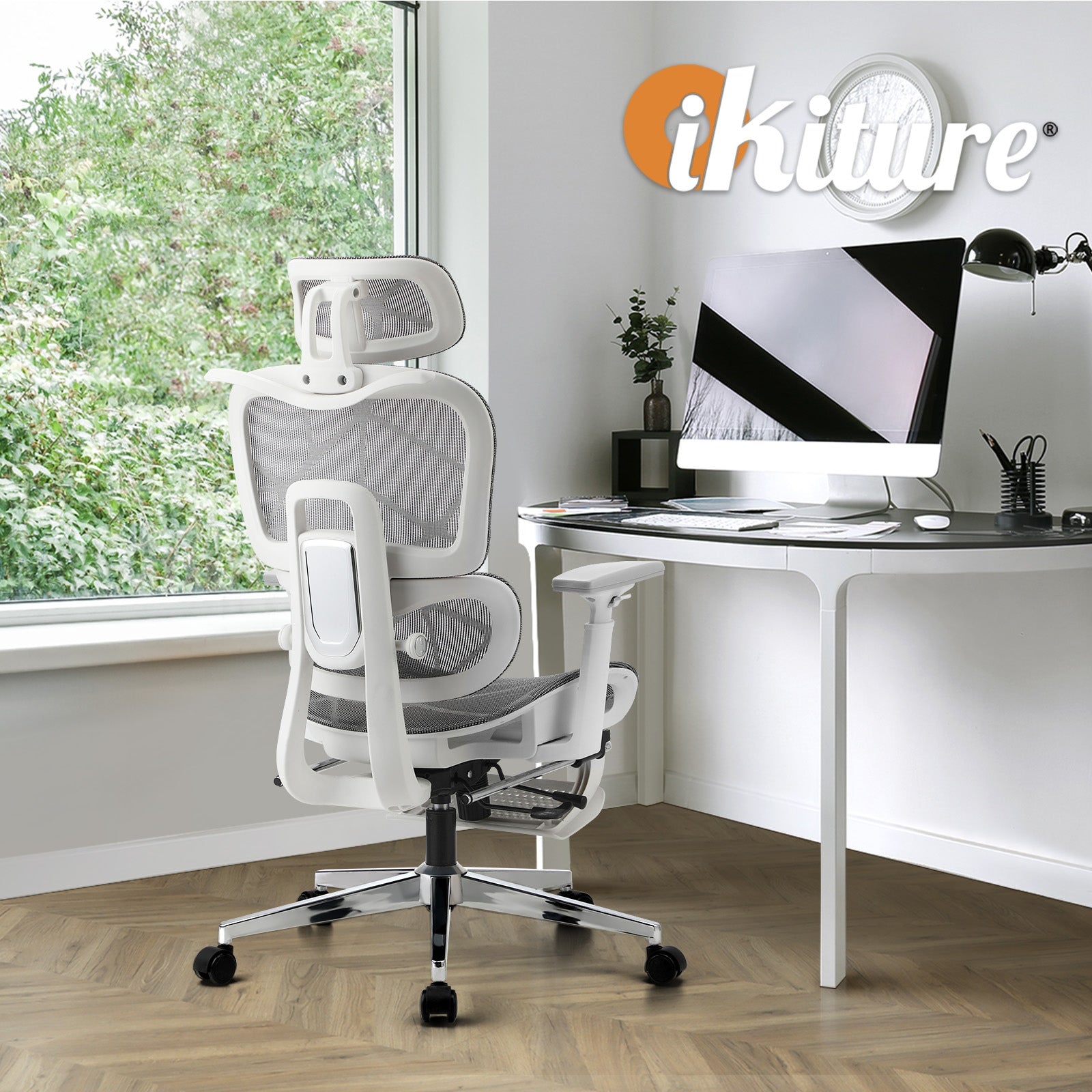 Oikiture Ergonomic Office Chair Mesh Executive Seat Computer Chairs WH&GY - Sunyee