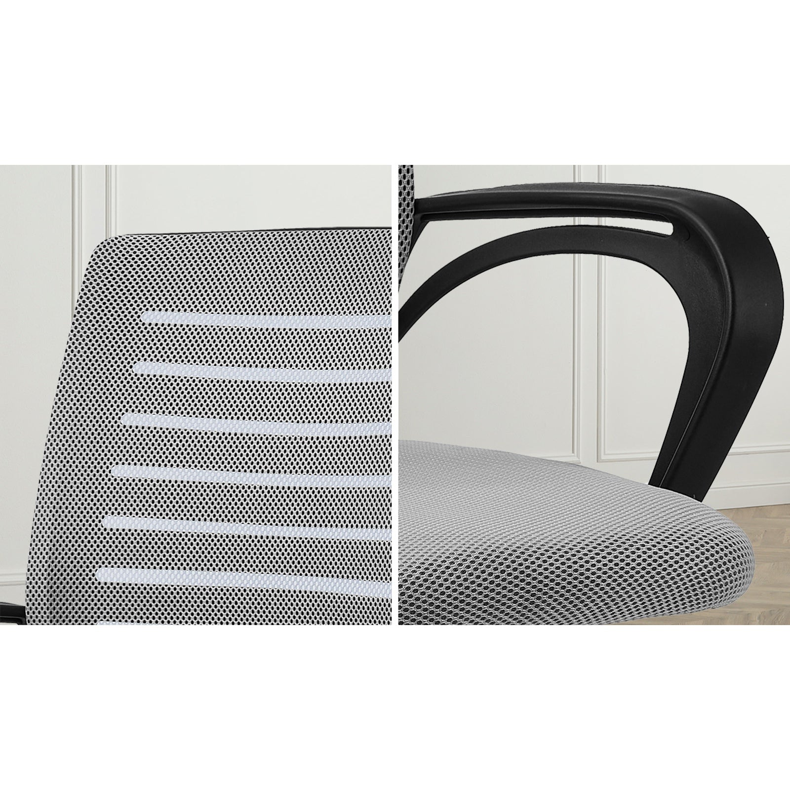 Oikiture Home Office Chair Executive Computer Mesh Seat Gaming Racing Work Grey - Sunyee