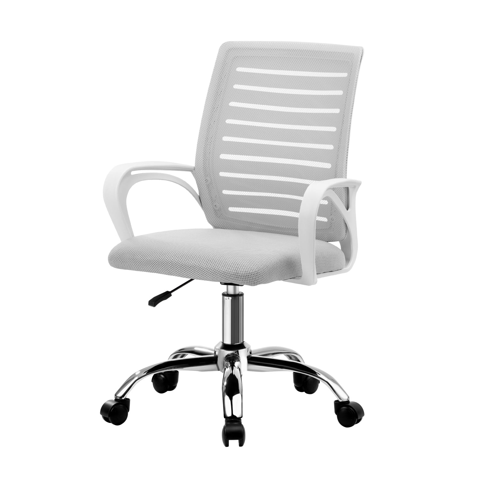 Oikiture Mesh Office Chair Executive Computer Seat Gaming Racing Work White - Sunyee