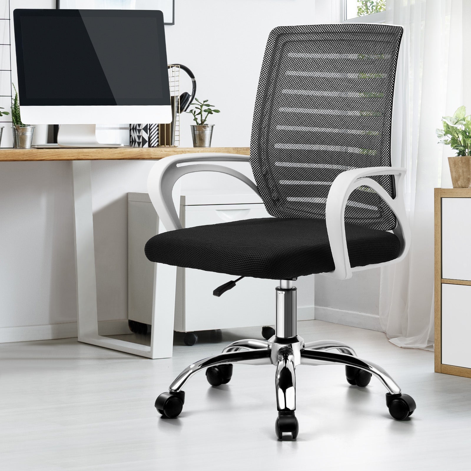 Oikiture Home Office Chair Executive Computer Mesh Seat Gaming Racing Work - Sunyee