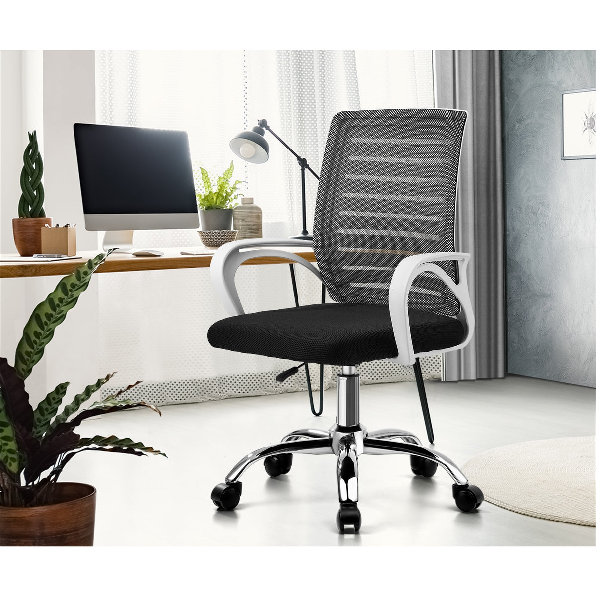 Oikiture Home Office Chair Executive Computer Mesh Seat Gaming Racing Work - Sunyee