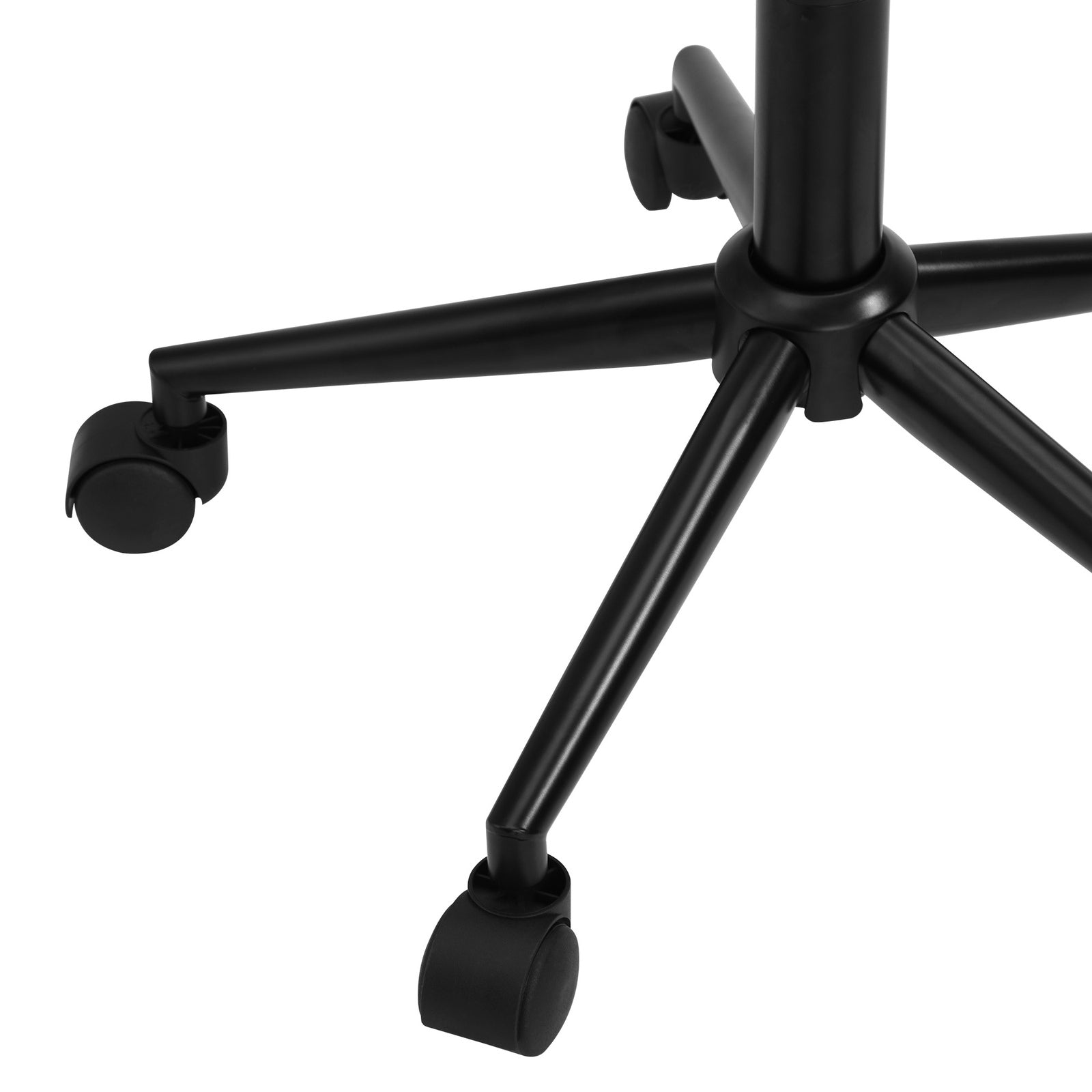 Oikiture High Back Hollow Armless Home Office Chair Boucle White&Black - Sunyee