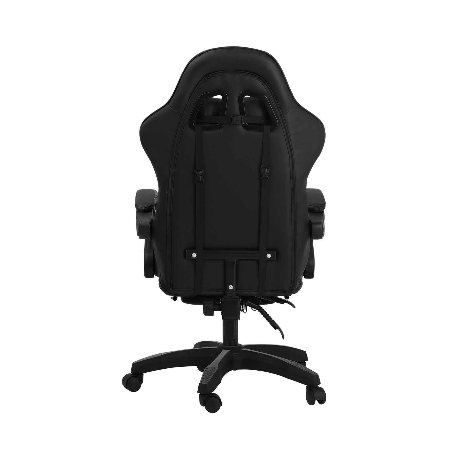 Oikiture Gaming Chair Massage Racing Recliner Office PU Leather with Footrest - Sunyee