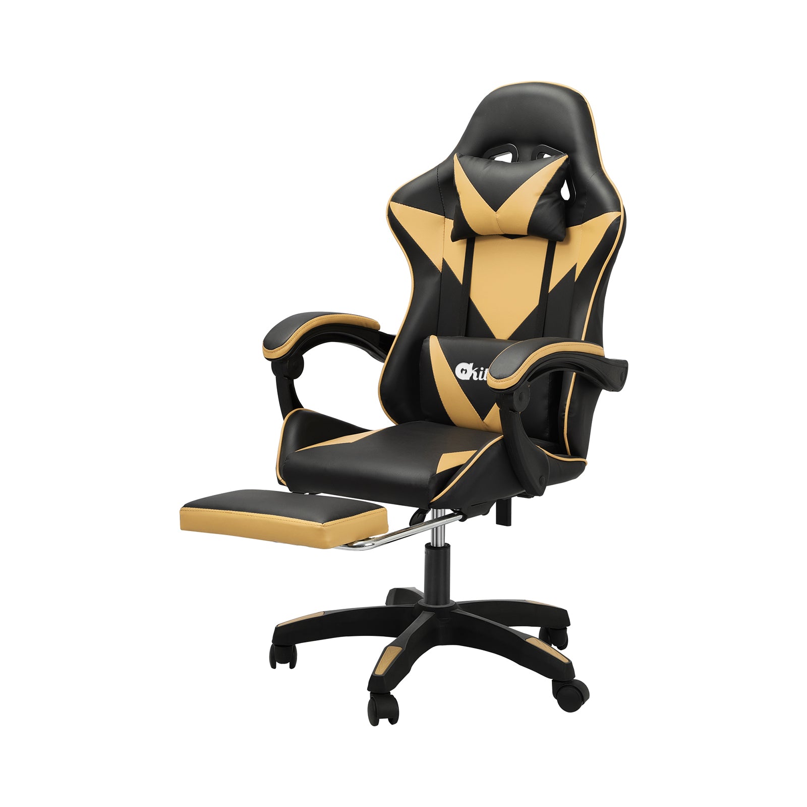 Oikiture Gaming Office Chair Massage Racing Recliner Computer Work Armrest Seat - Sunyee