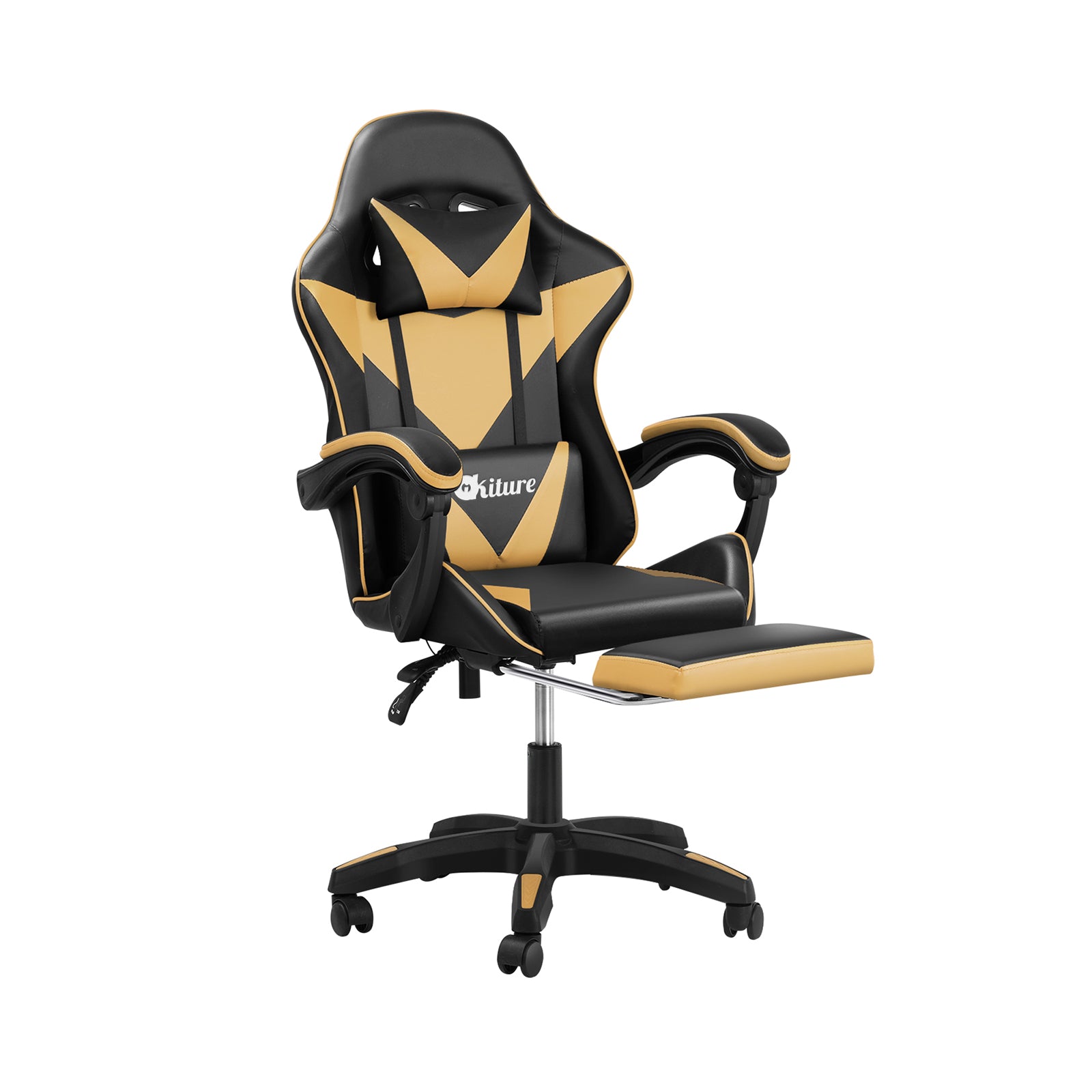 Oikiture Gaming Office Chair Massage Racing Recliner Computer Work Armrest Seat - Sunyee