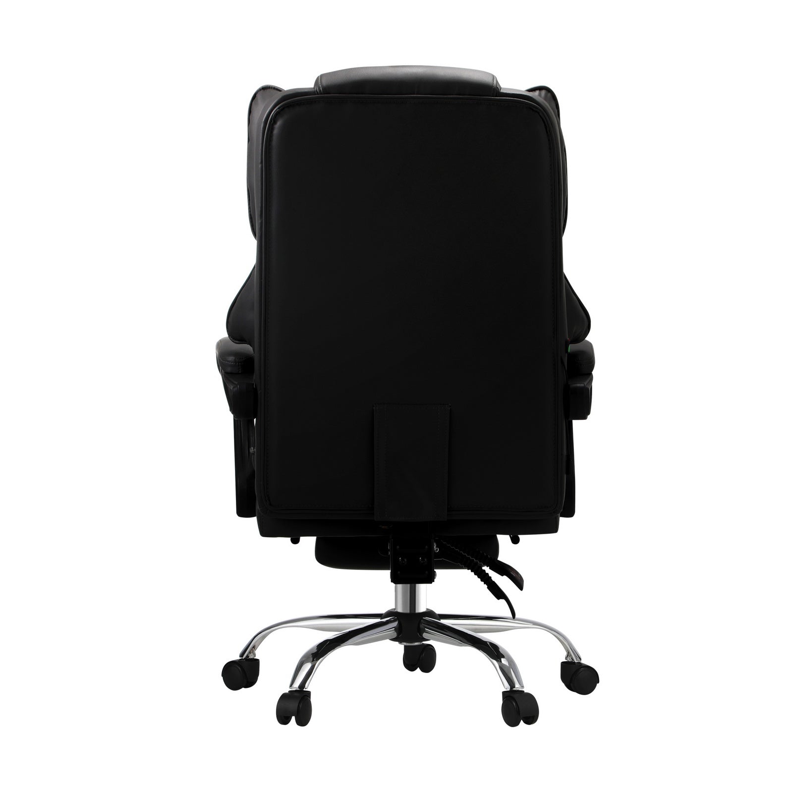 Oikiture Massgae Office Chair Recliner Racing Computer Chairs PU Footrest Black - Sunyee