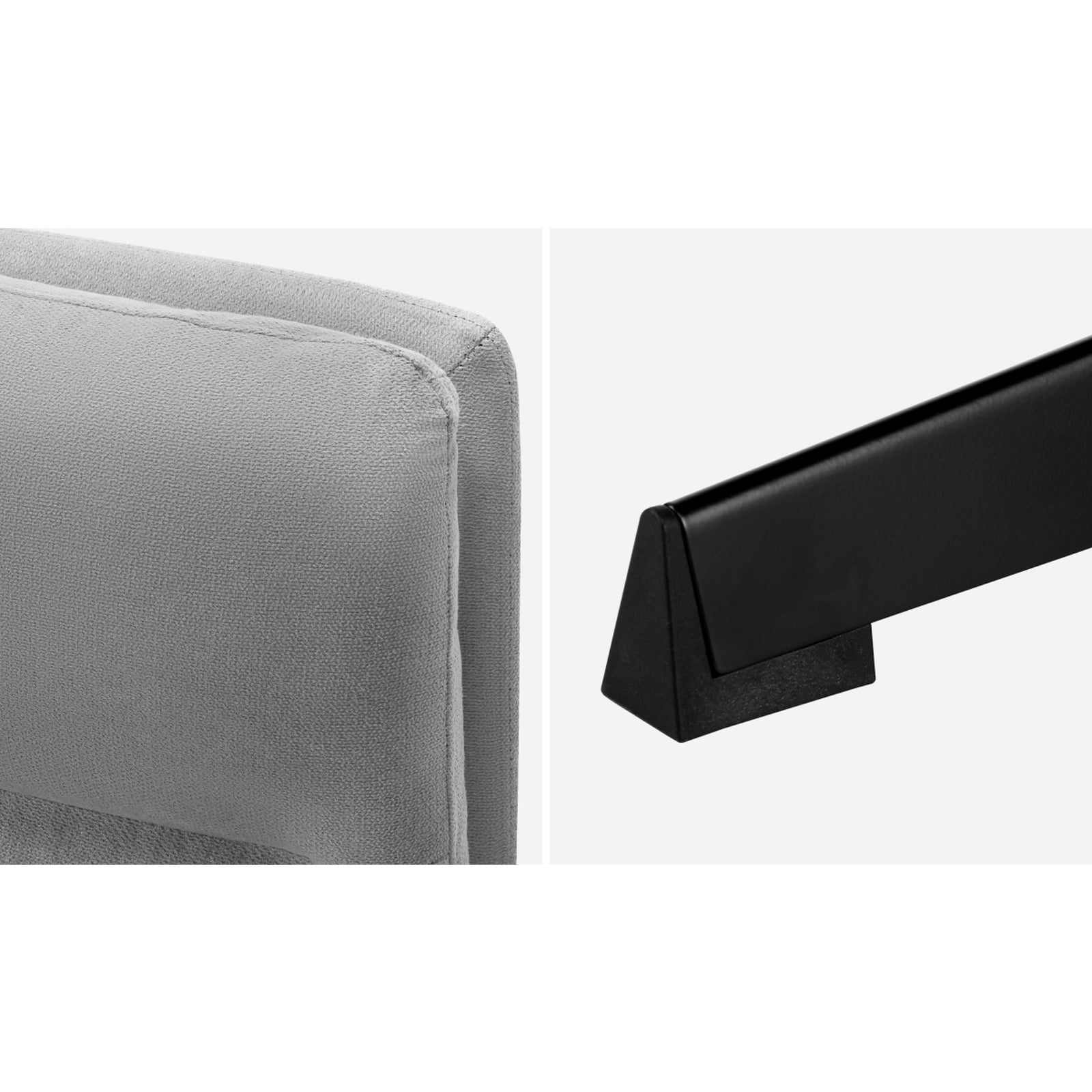 Oikiture Mid Back Armless Office Desk Chair Wide Seat No Wheels Linen Grey - Sunyee