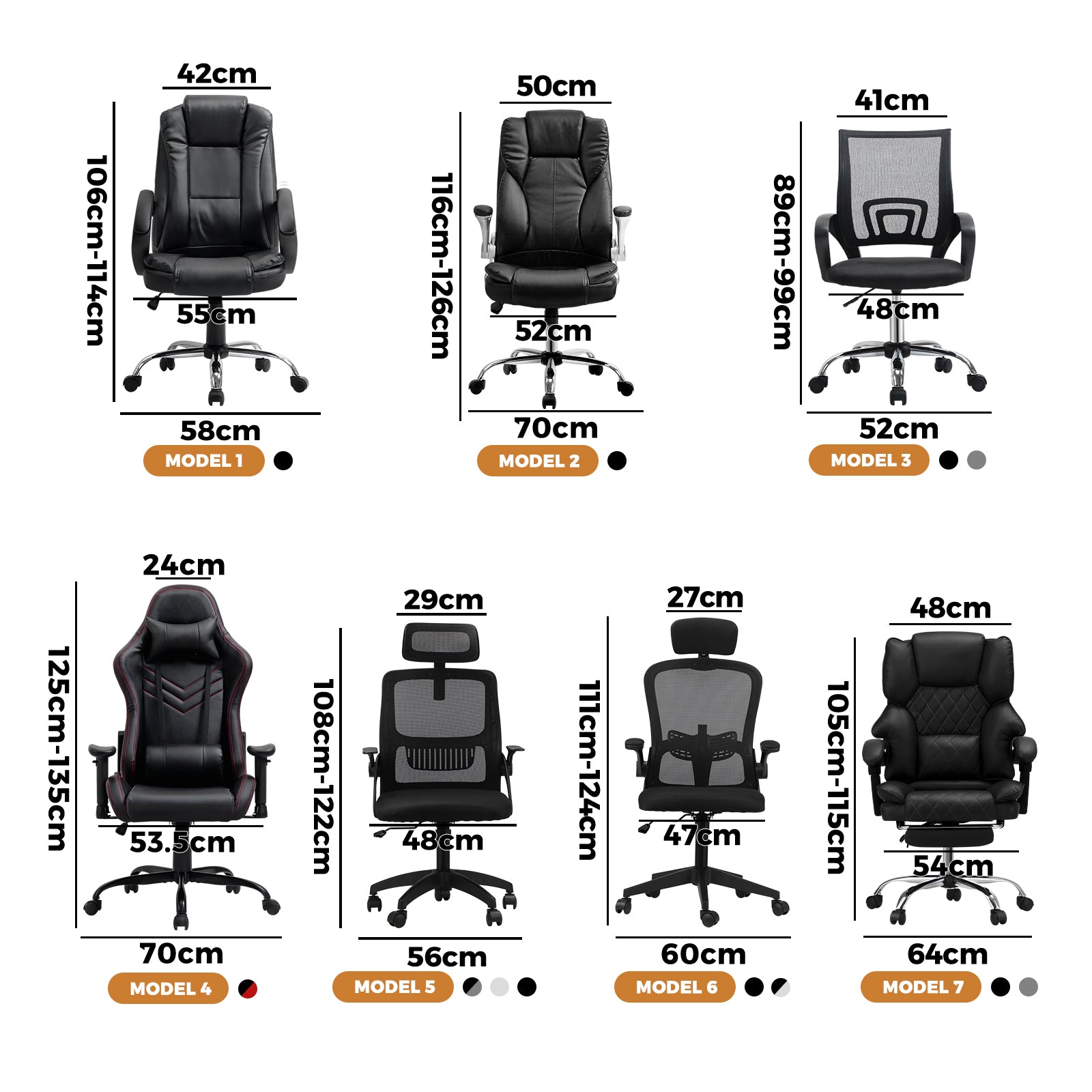 Oikiture Office Chair Gaming Computer Executive Chairs Racing Seat Recliner - Sunyee