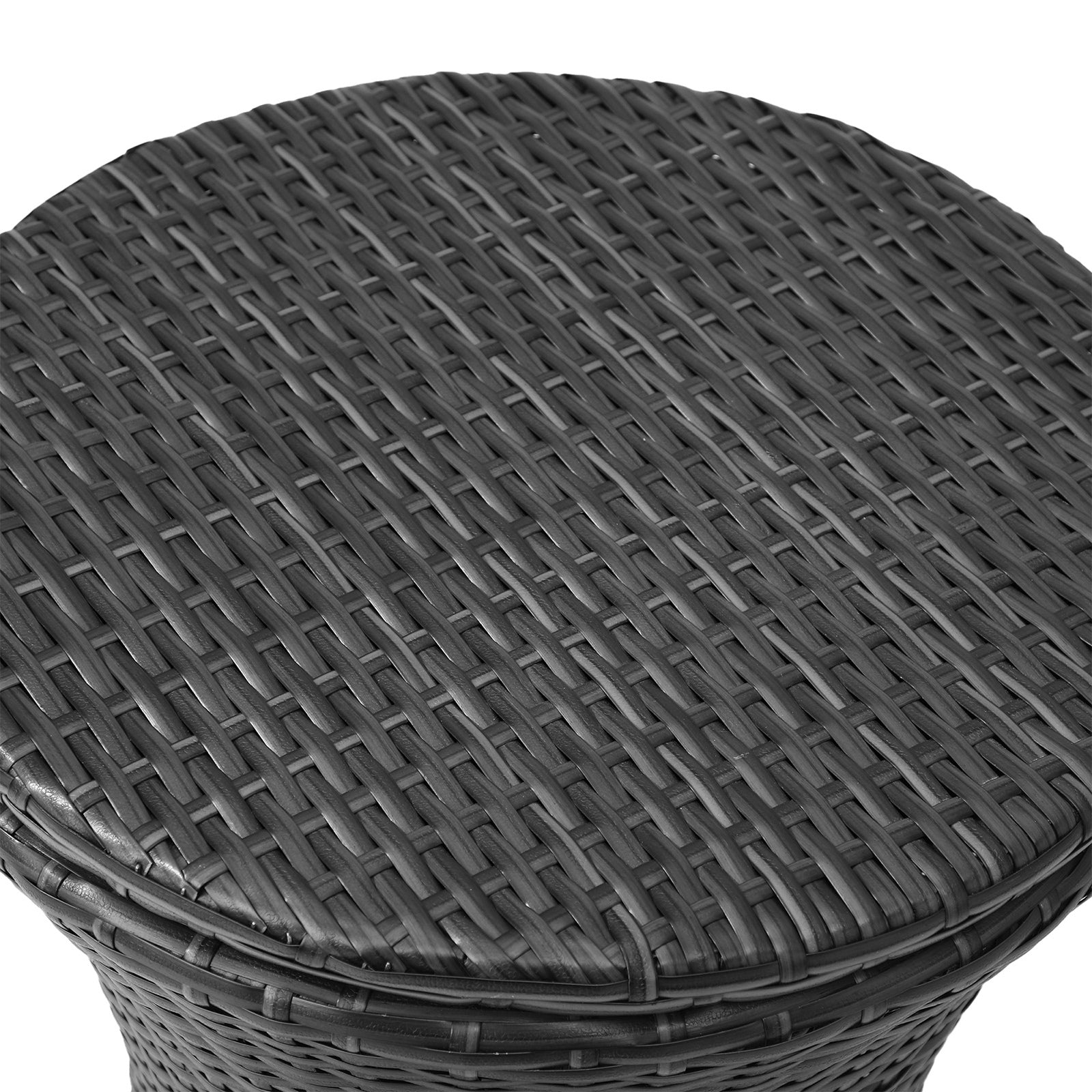 Livsip Rattan Cooler Ice Bucket Table Bar Outdoor Patio Pool Storage Party Black - Sunyee