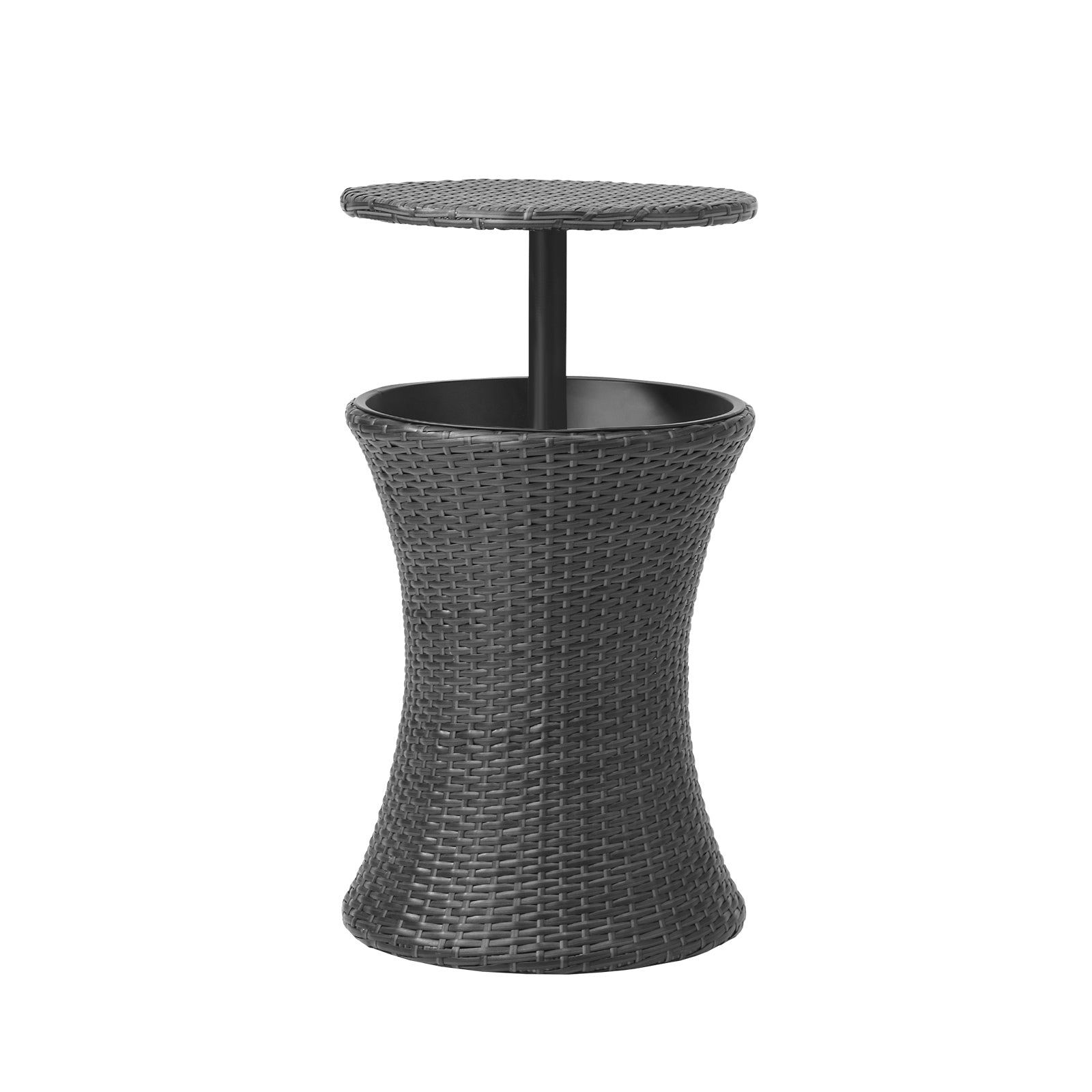 Livsip Rattan Cooler Ice Bucket Table Bar Outdoor Patio Pool Storage Adjustable - Sunyee