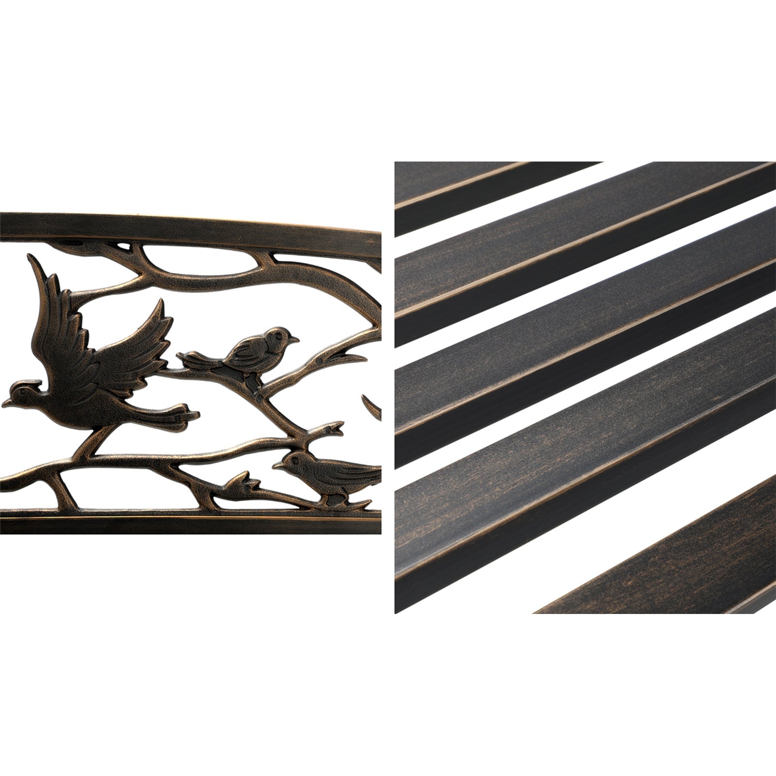 Livsip Garden Bench Park Lounge Patio Chair Backyard 3 Seater Outdoor Furniture - Sunyee