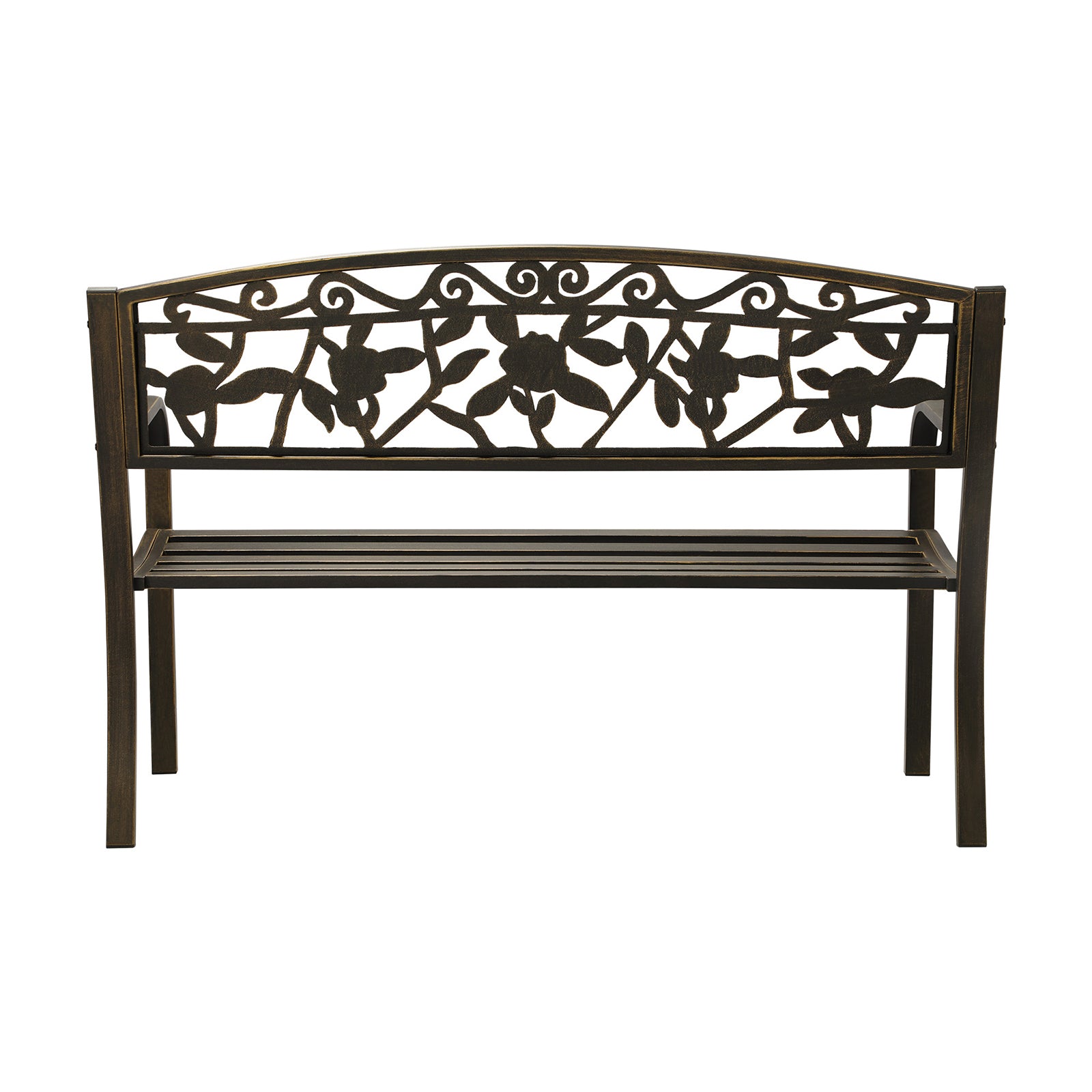 Livsip Garden Bench Outdoor Furniture Patio Seat Park Backyard Chair Bronze - Sunyee