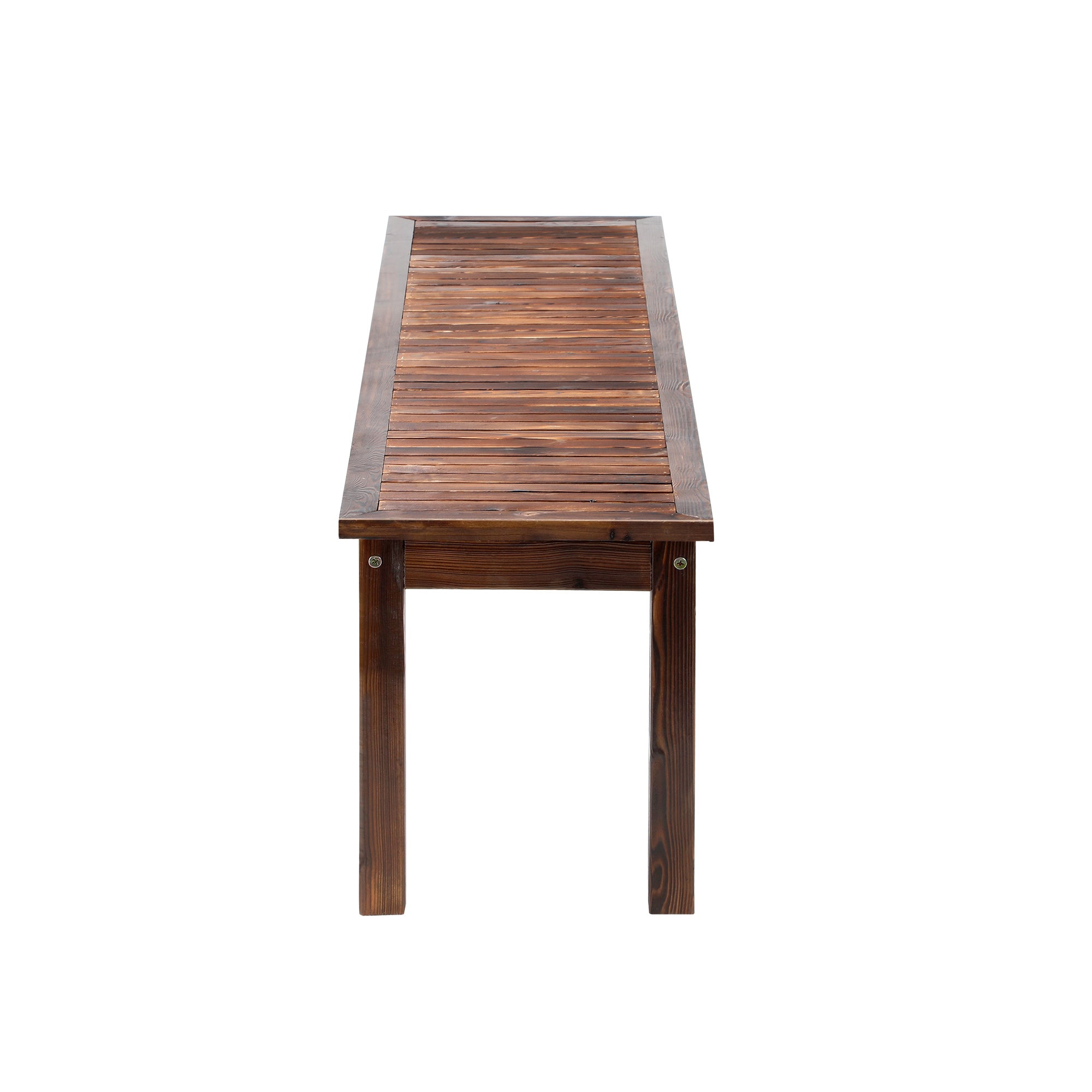 Livsip Garden Bench Wood Patio 190cm Slatted Seat Outdoor Furniture Dining Chair - Sunyee