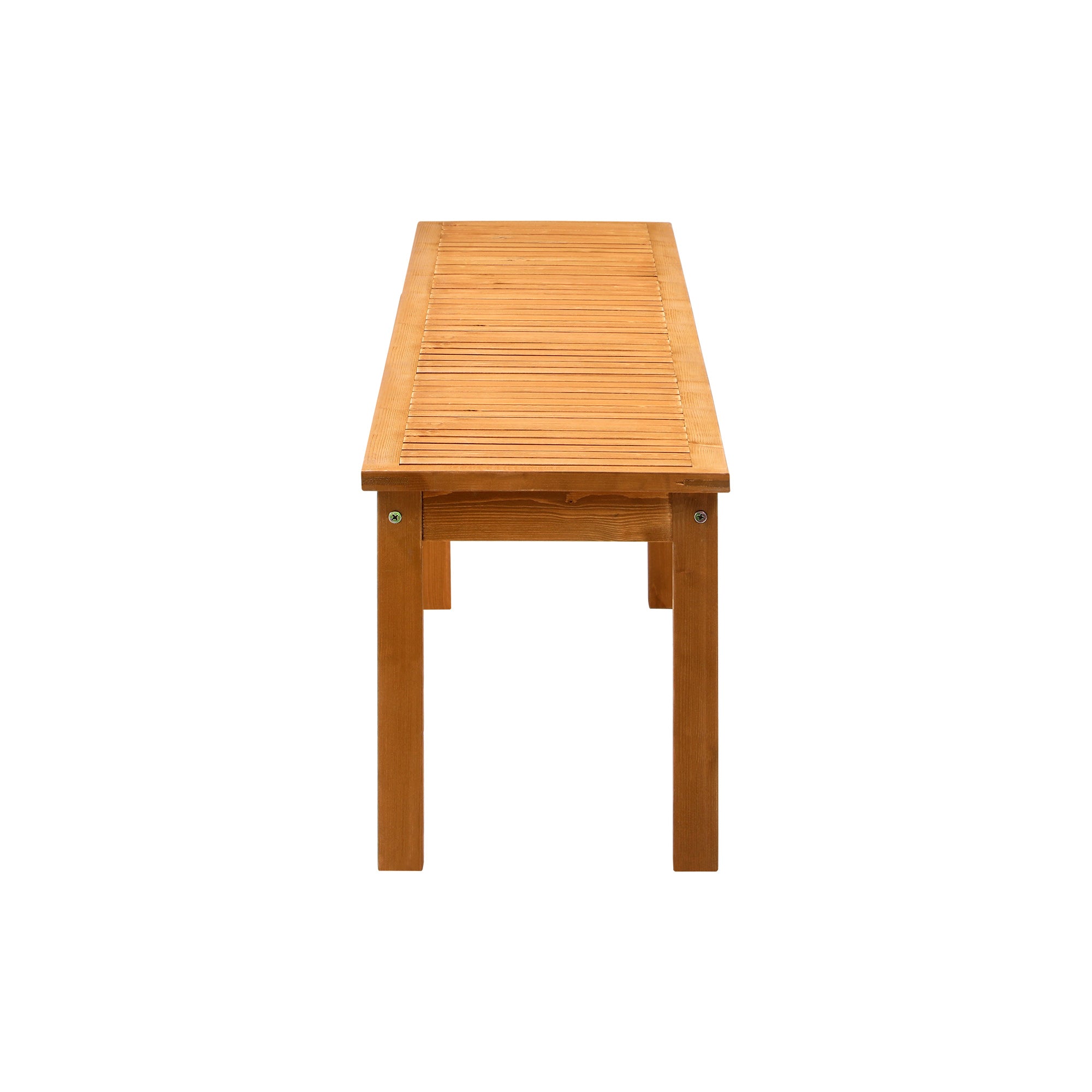 Livsip 190cm Garden Bench Dining Chair Slatted Seat Outdoor Wood Patio 4 Seater - Sunyee