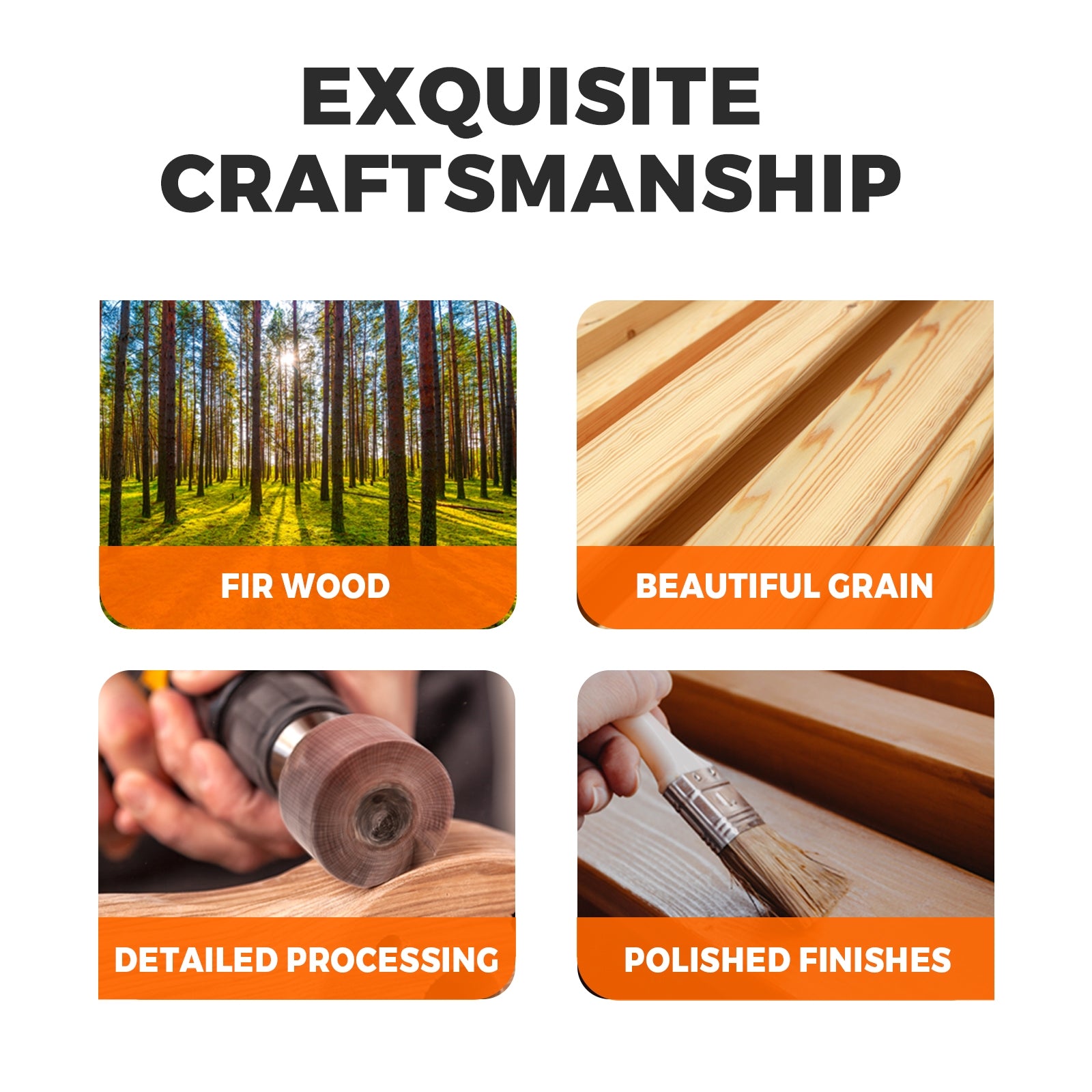 Livsip Wooden Wagon Chair Garden Bench Seat Outdoor Patio Furniture Lounge Wheel - Sunyee