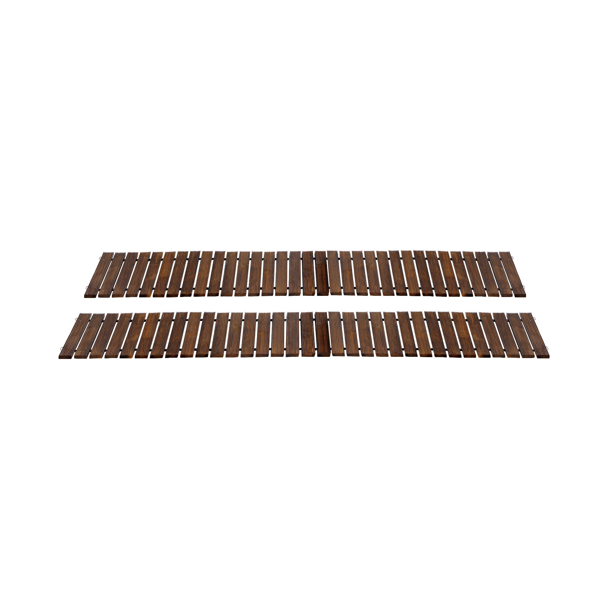 Livsip 2PC Garden Wooden Pathway 8ft Roll-Out Straight Wood Walkway Backyard - Sunyee