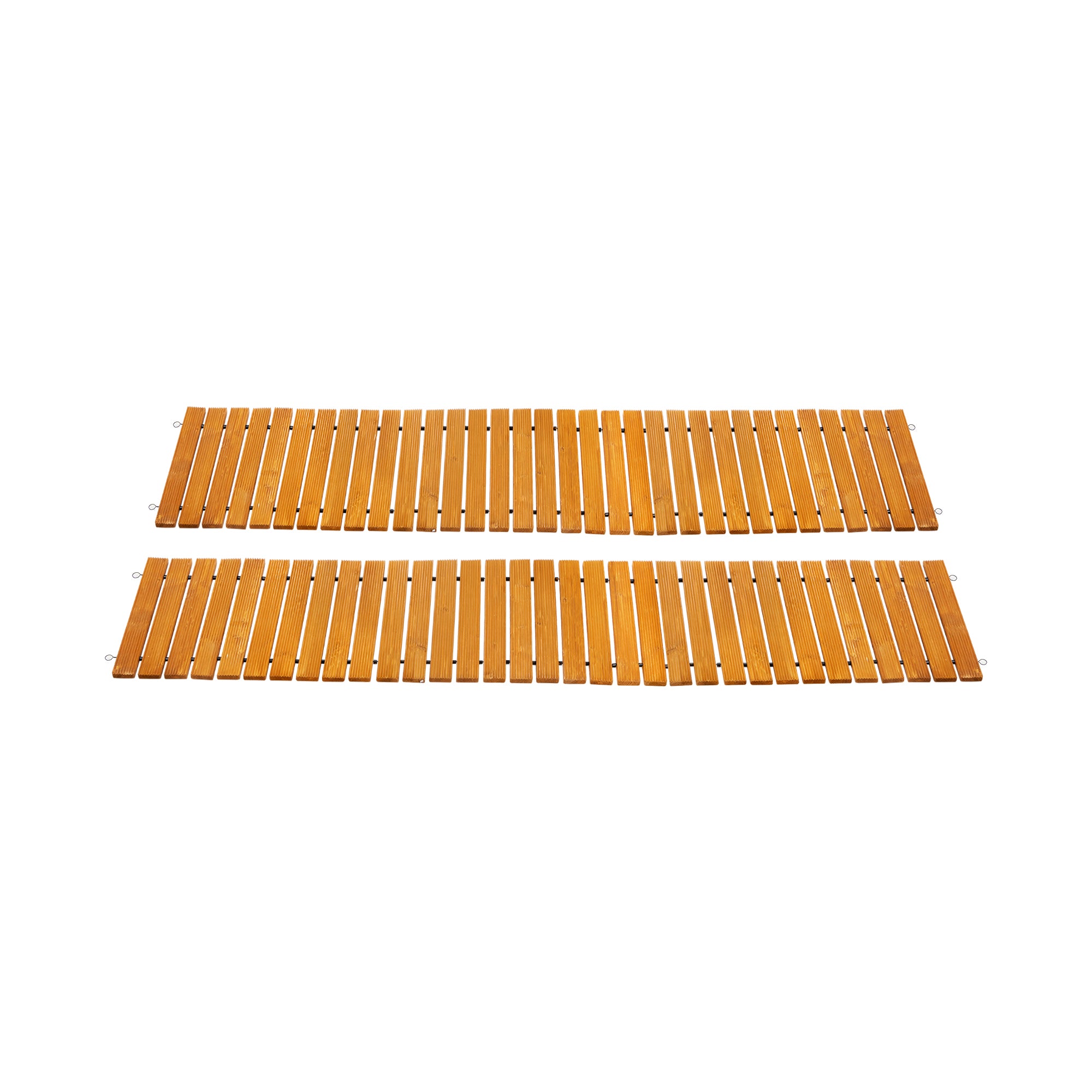 Livsip 2PC Garden Wooden Pathway 8ft Straight Wood Roll-Out Walkway Backyard - Sunyee