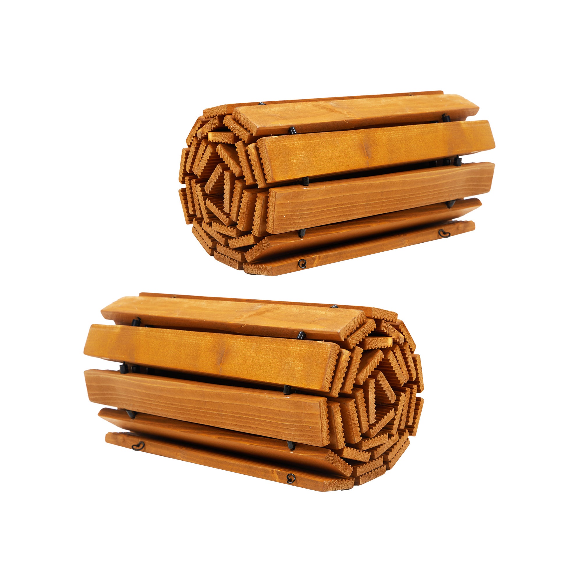 Livsip 2PC Garden Wooden Pathway 8ft Straight Wood Roll-Out Walkway Backyard - Sunyee