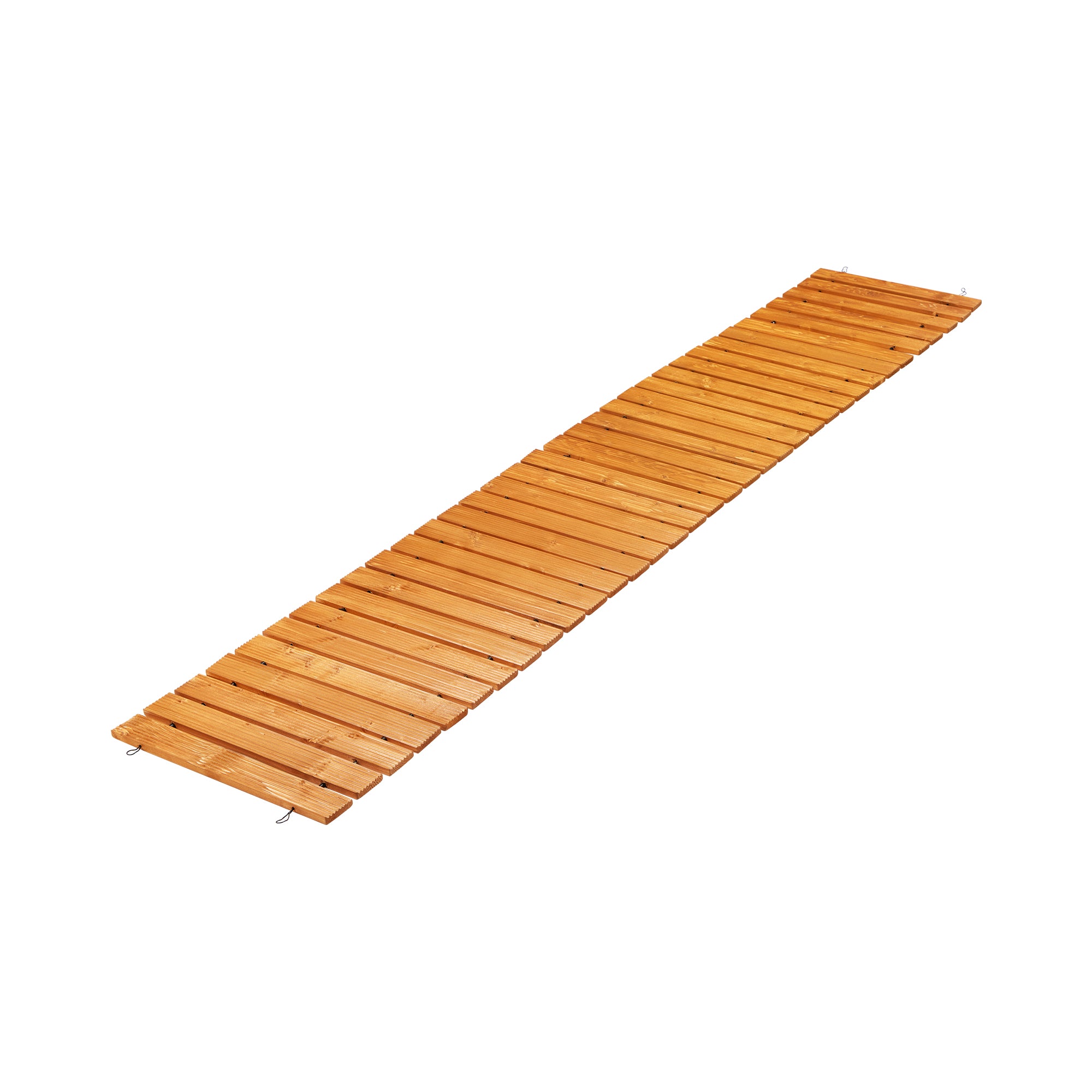 Livsip Garden Wooden Pathway 8ft Straight Roll-Out Wood Walkway Outdoor Backyard - Sunyee