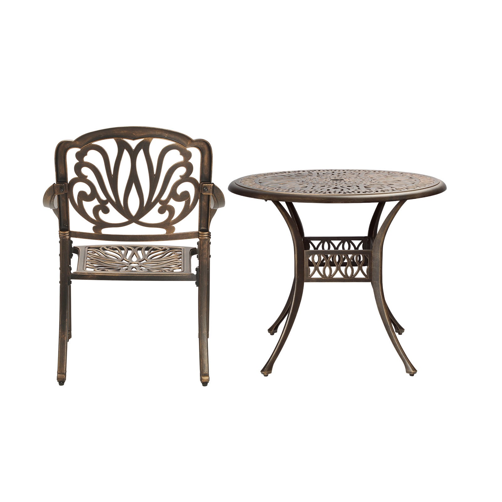Livsip Outdoor Furniture 5 Piece Dining Set Chairs Table Bistro Set Patio Garden - Sunyee