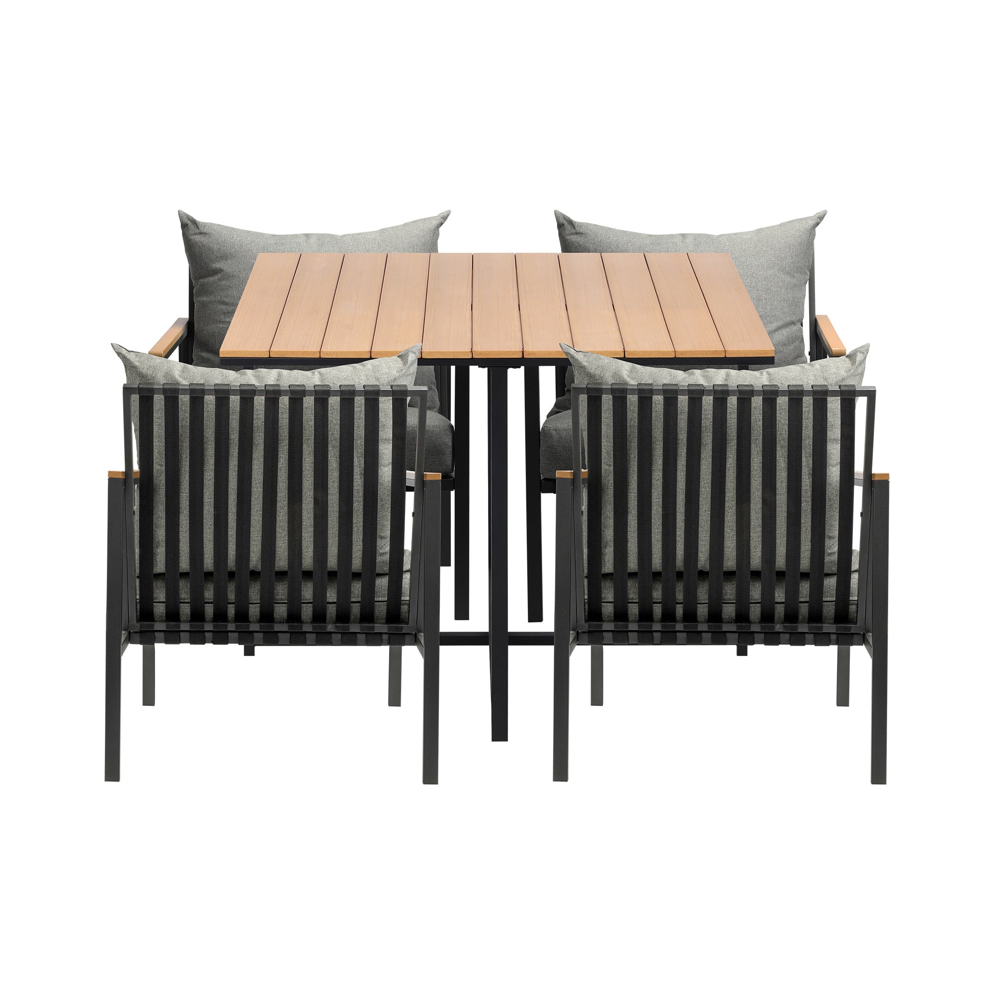 Livsip Outdoor Dining Set Table & Chairs 5PCS Patio Furniture Lounge Setting - Sunyee