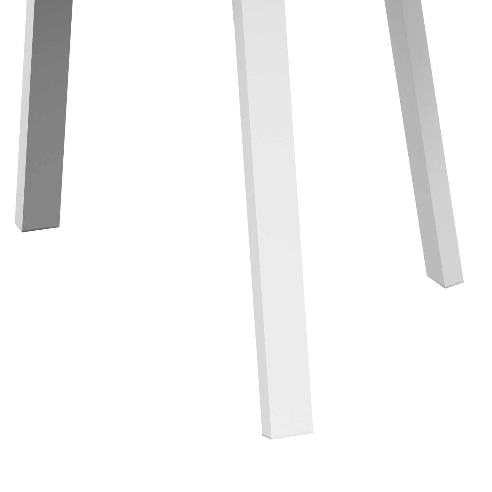 Livsip Outdoor Dining Table w/ Storage Shelf Patio Furniture White 90cm - Sunyee