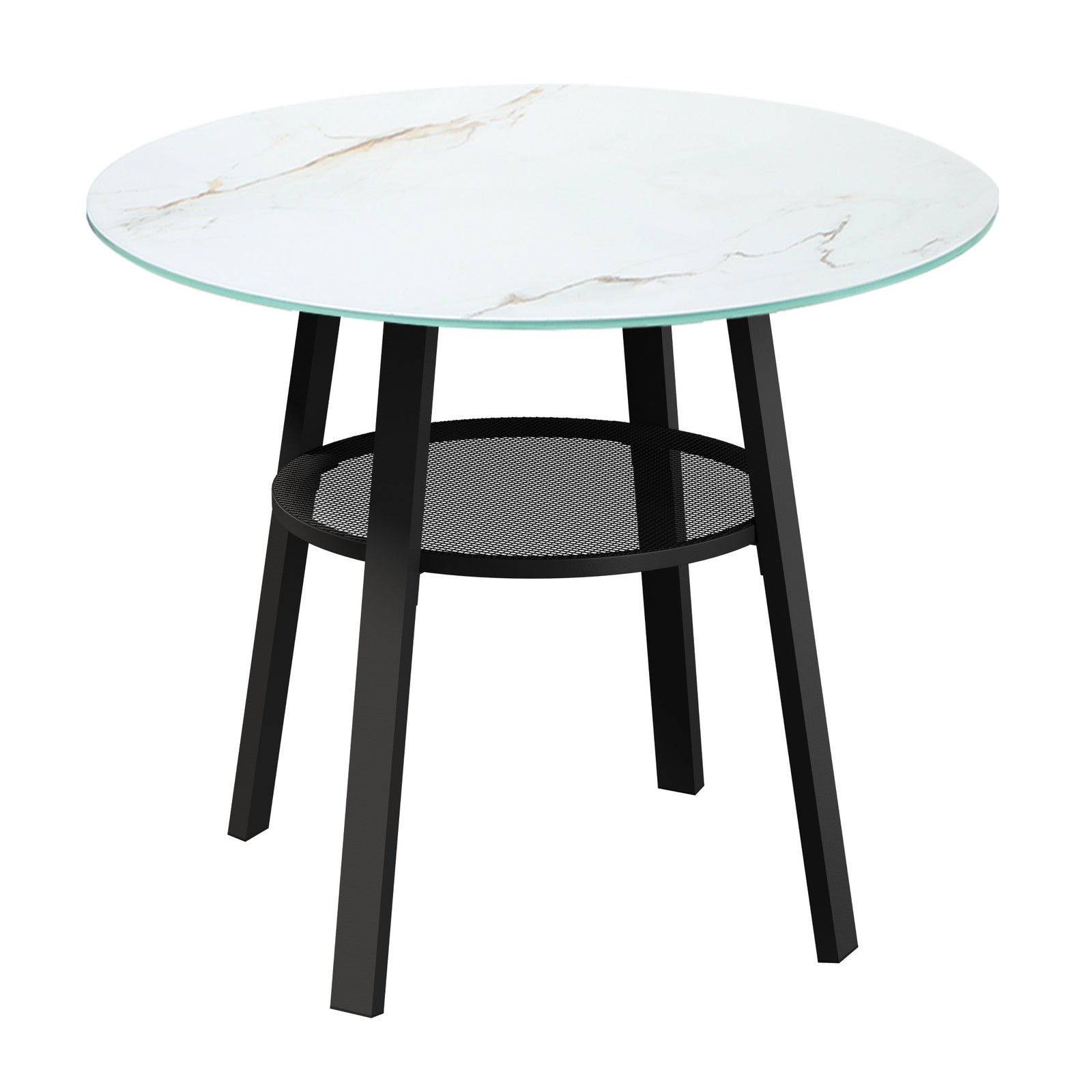 Livsip Outdoor Dining Set Patio Furniture 5PC Lounge Setting Table Storage Shelf - Sunyee