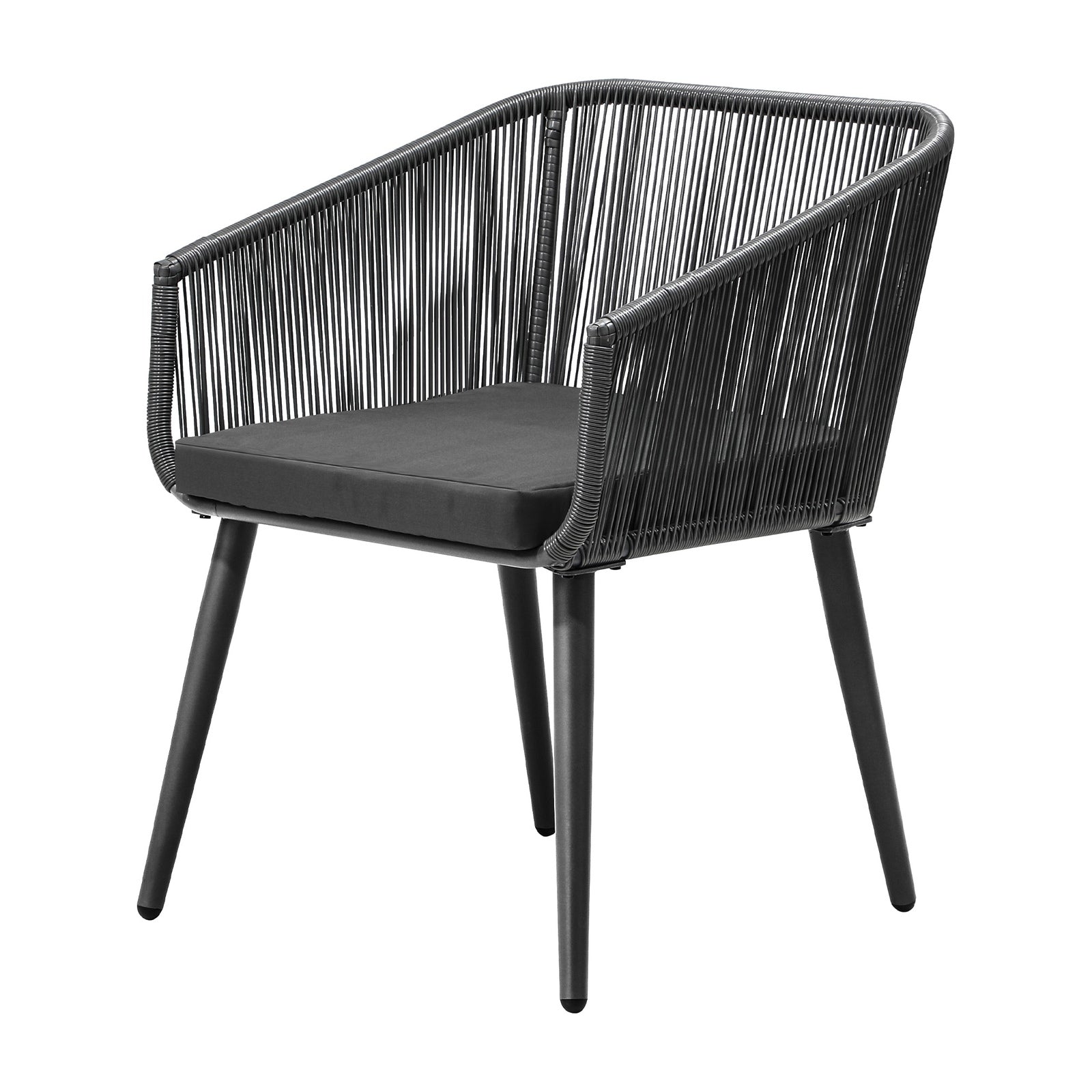 Livsip 5PCS Outdoor Dining Setting Marble-style Table Patio Furniture Bistro Set - Sunyee