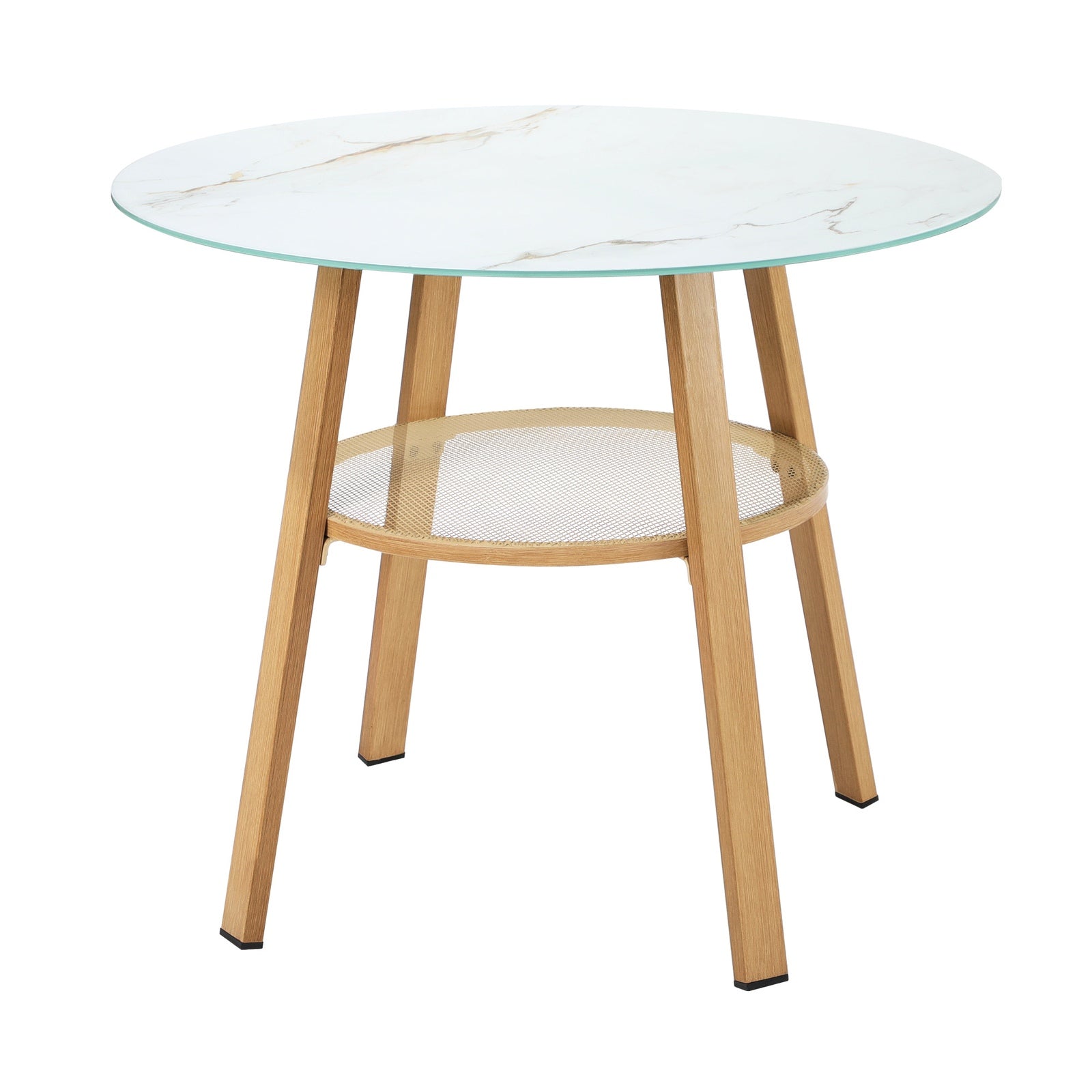 Livsip 3PCS Outdoor Dining Setting Patio Furniture Set 90cm Table Lounge Chairs - Sunyee