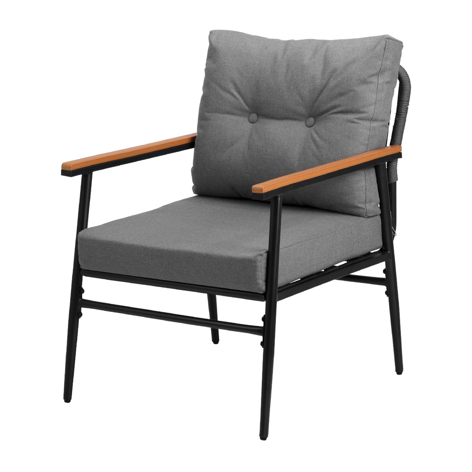 Livsip 3PCS Outdoor Furniture Dining Set Patio Setting Table with Storage Shelf - Sunyee