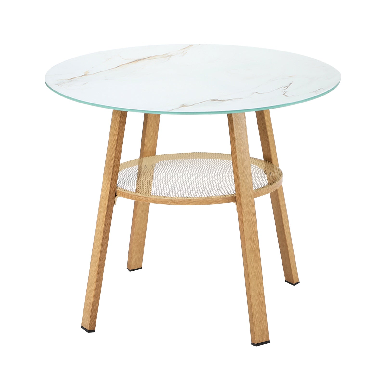 Livsip 5 Piece Outdoor Dining Setting Table Patio w/Storage Shelf Furniture Set - Sunyee