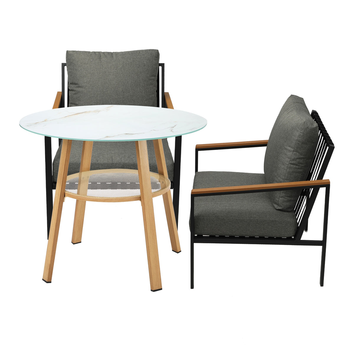 Livsip Outdoor Patio Setting Furniture Lounge Bistro Dining Set 2 Seater - Sunyee