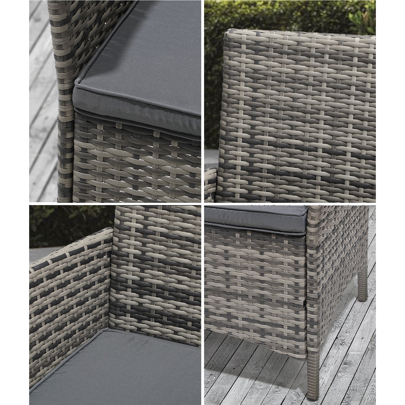 Livsip Outdoor Dining Set Table & Chairs 5PCS Patio Furniture Lounge Setting - Sunyee