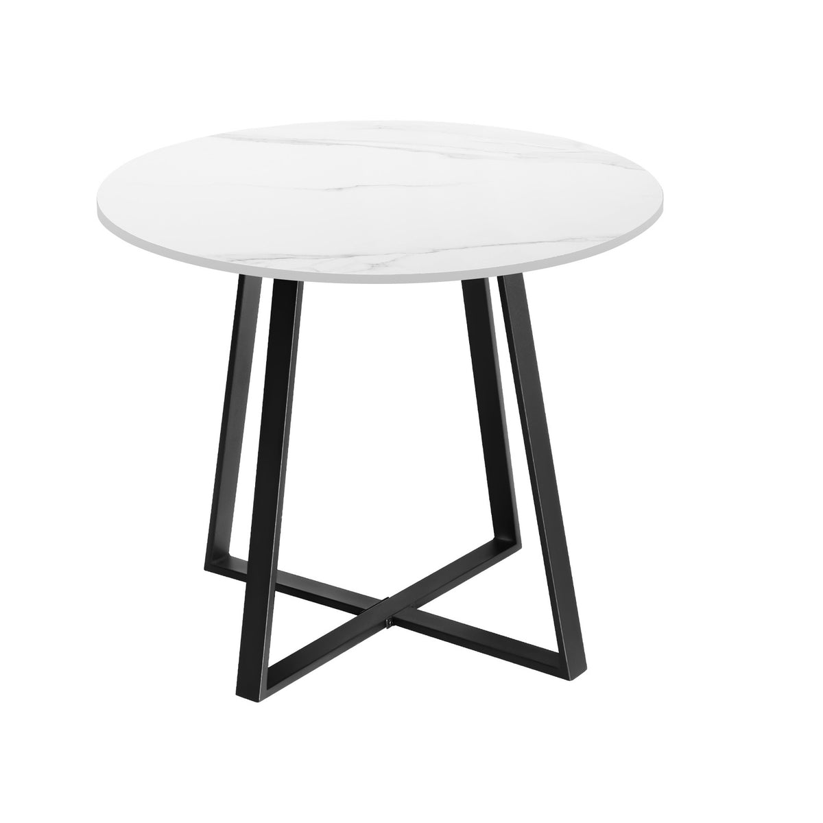 Livsip Outdoor Dining Set 2 Seater Marble Table Patio Furniture Rattan Armchair
