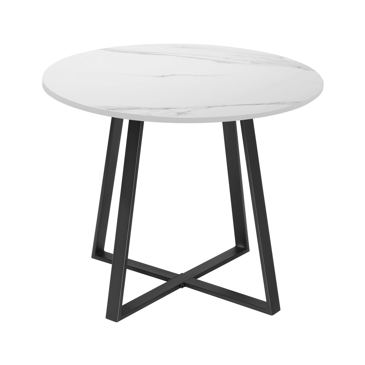 Livsip Outdoor Dining Set 4 Seater Marble Table Patio Furniture Rattan Armchair