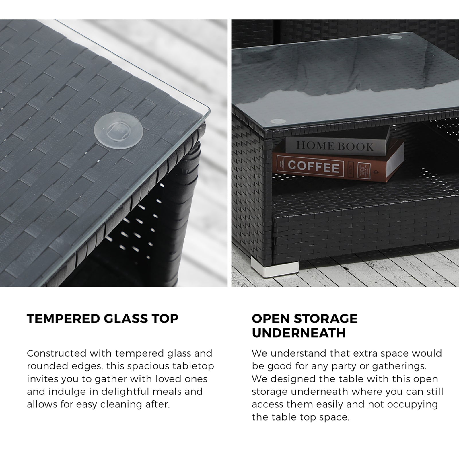 Livsip Outdoor Sofa Set 4 Seater Corner Modular Lounge Setting Patio Furniture - Sunyee