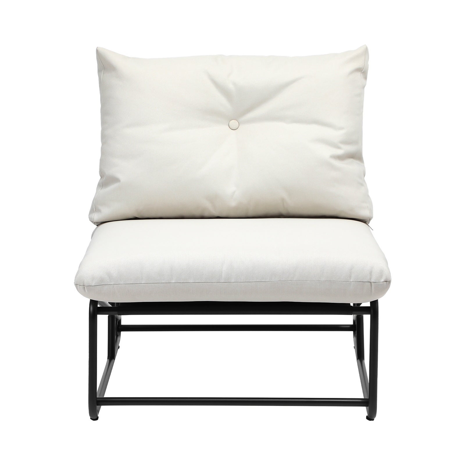 Livsip 2PCS Outdoor Dining Chairs Patio Furniture Sofa Lounge Chair Garden Beige - Sunyee