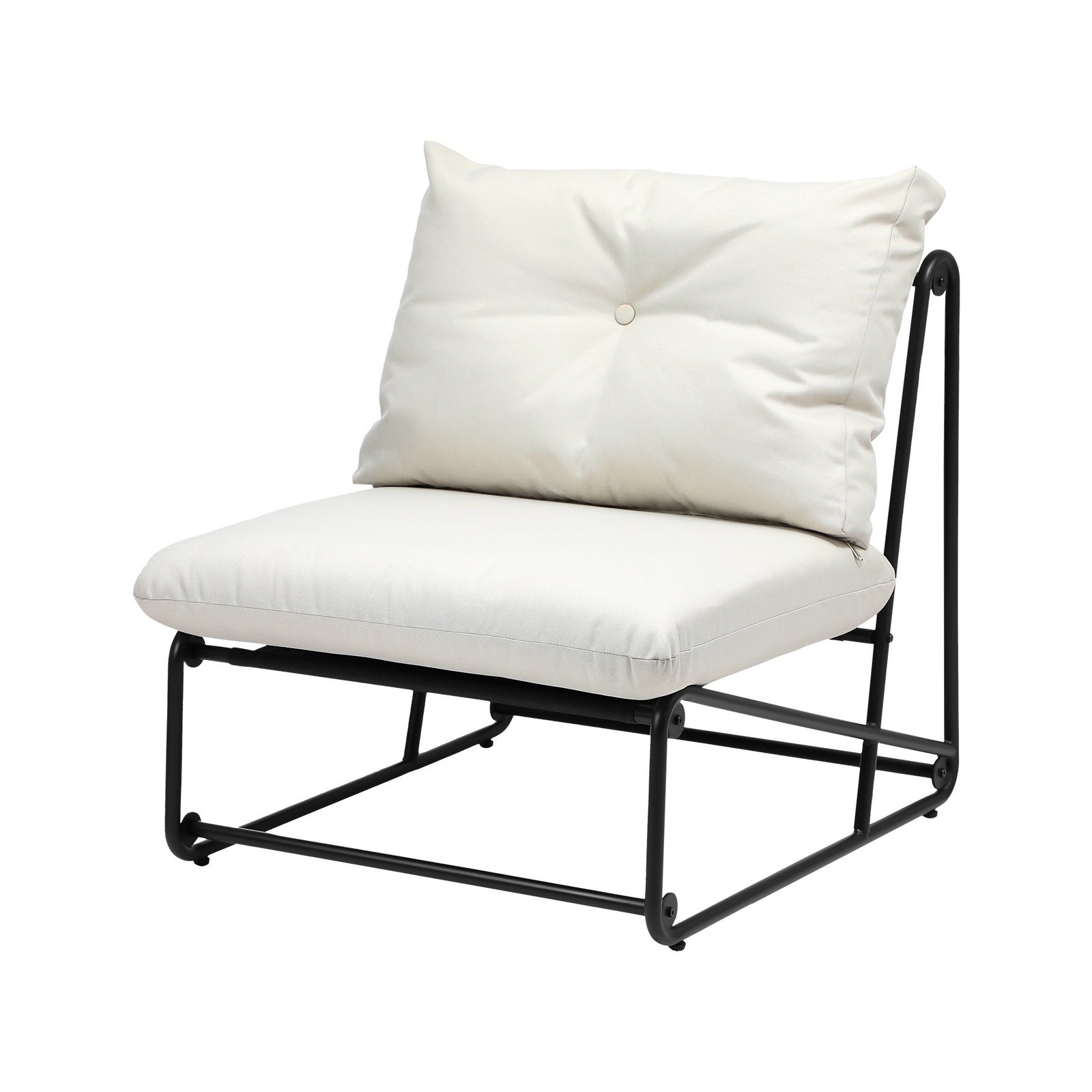 Livsip 2PCS Outdoor Dining Chairs Patio Furniture Sofa Lounge Chair Garden Beige - Sunyee